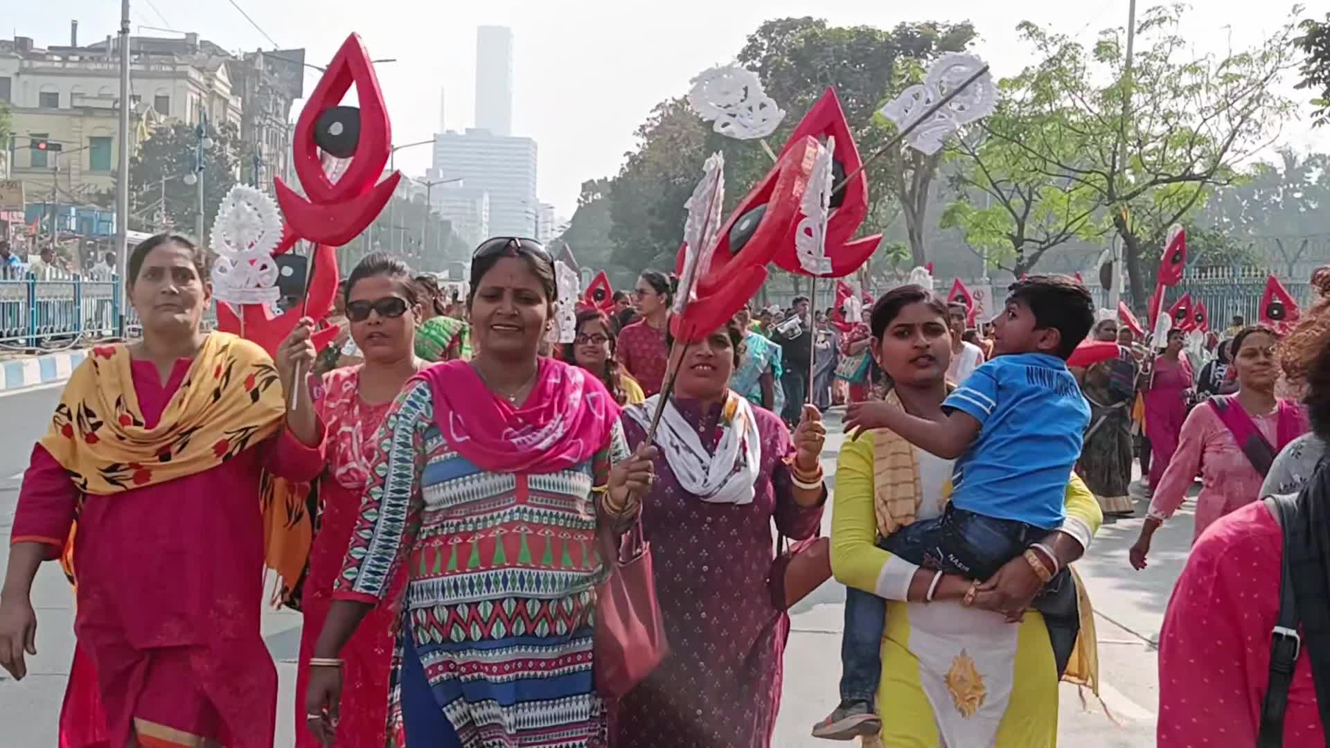 Thanksgiving rally for UNESCO and West Bengal Cheif Minister 