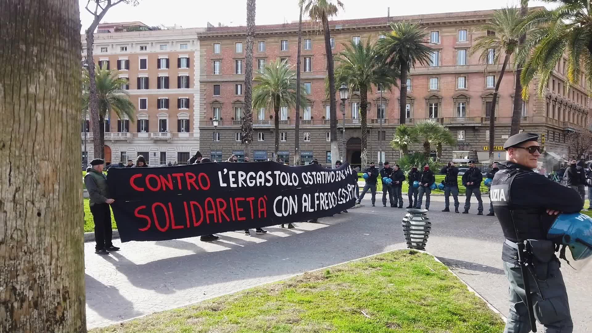 Anarchists protest against the 41-bis regime