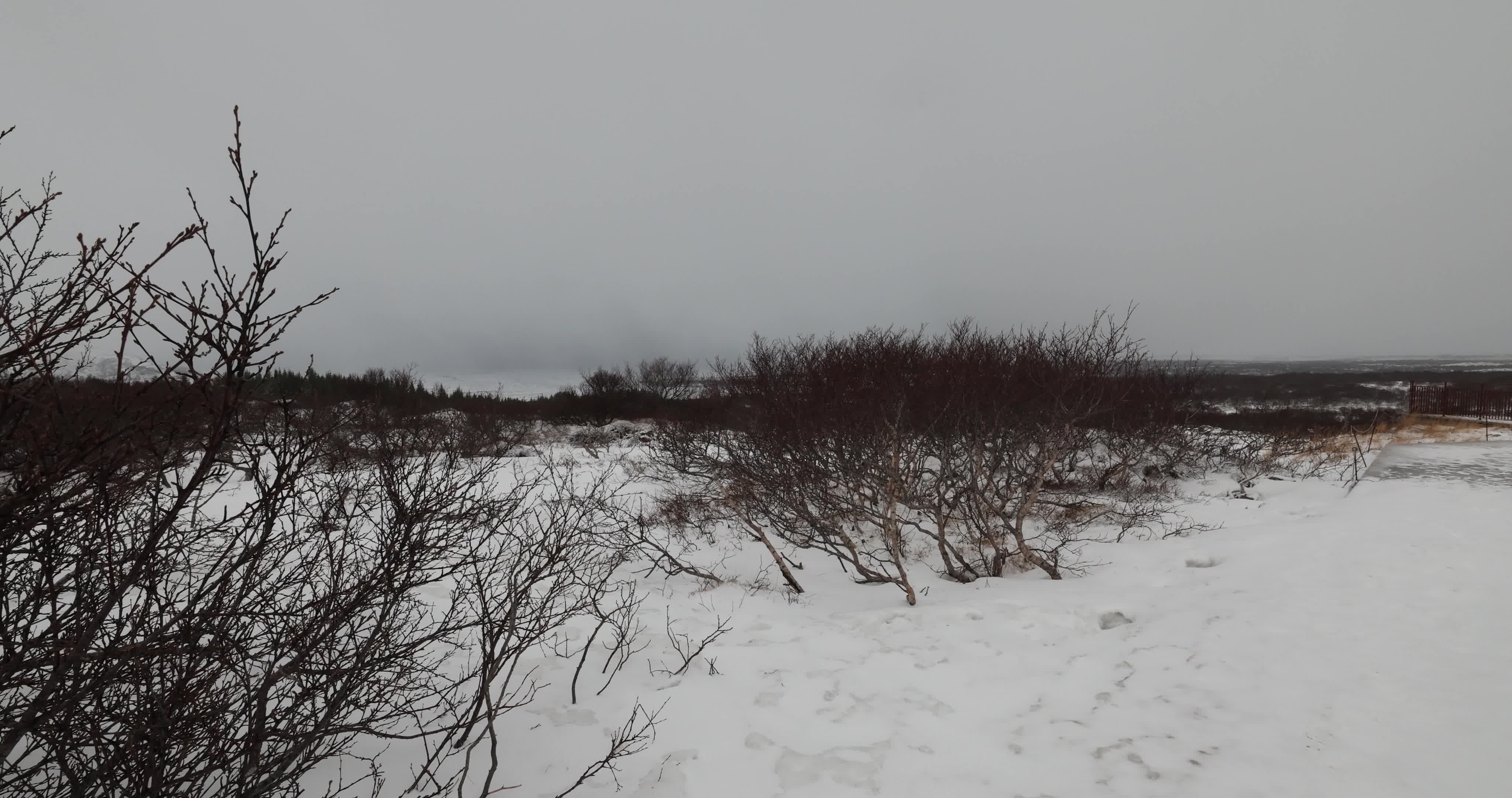Thingvellir National Park in Iceland During Winter Season
