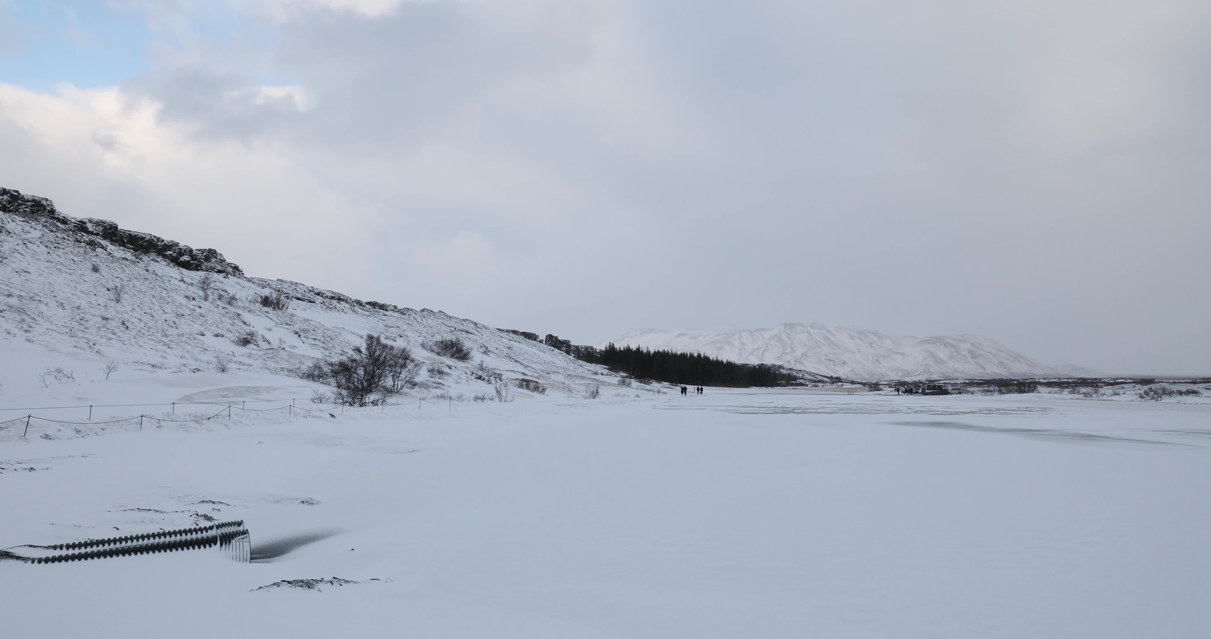 Thingvellir National Park in Iceland During Winter Season