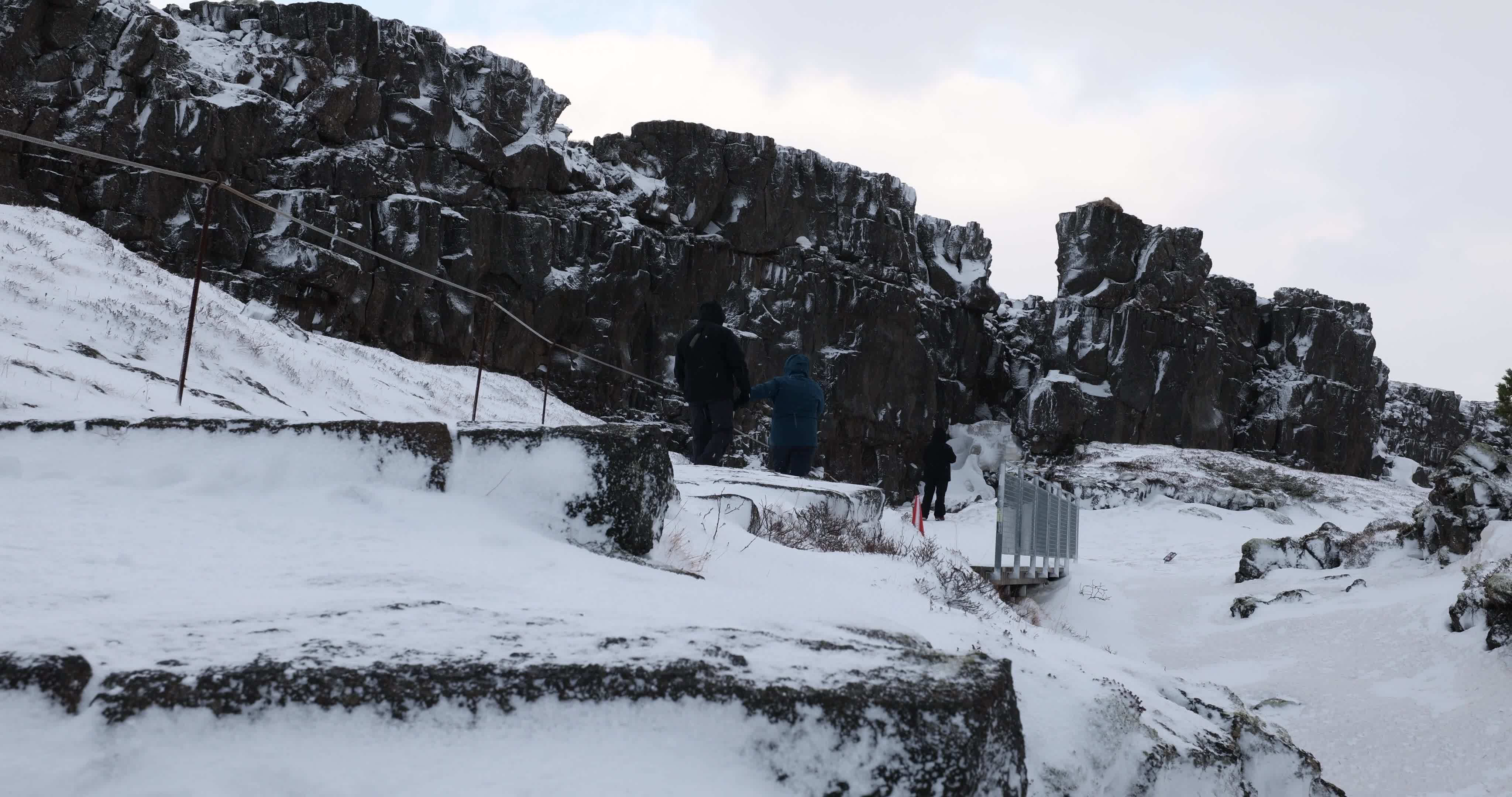 Thingvellir National Park in Iceland During Winter Season