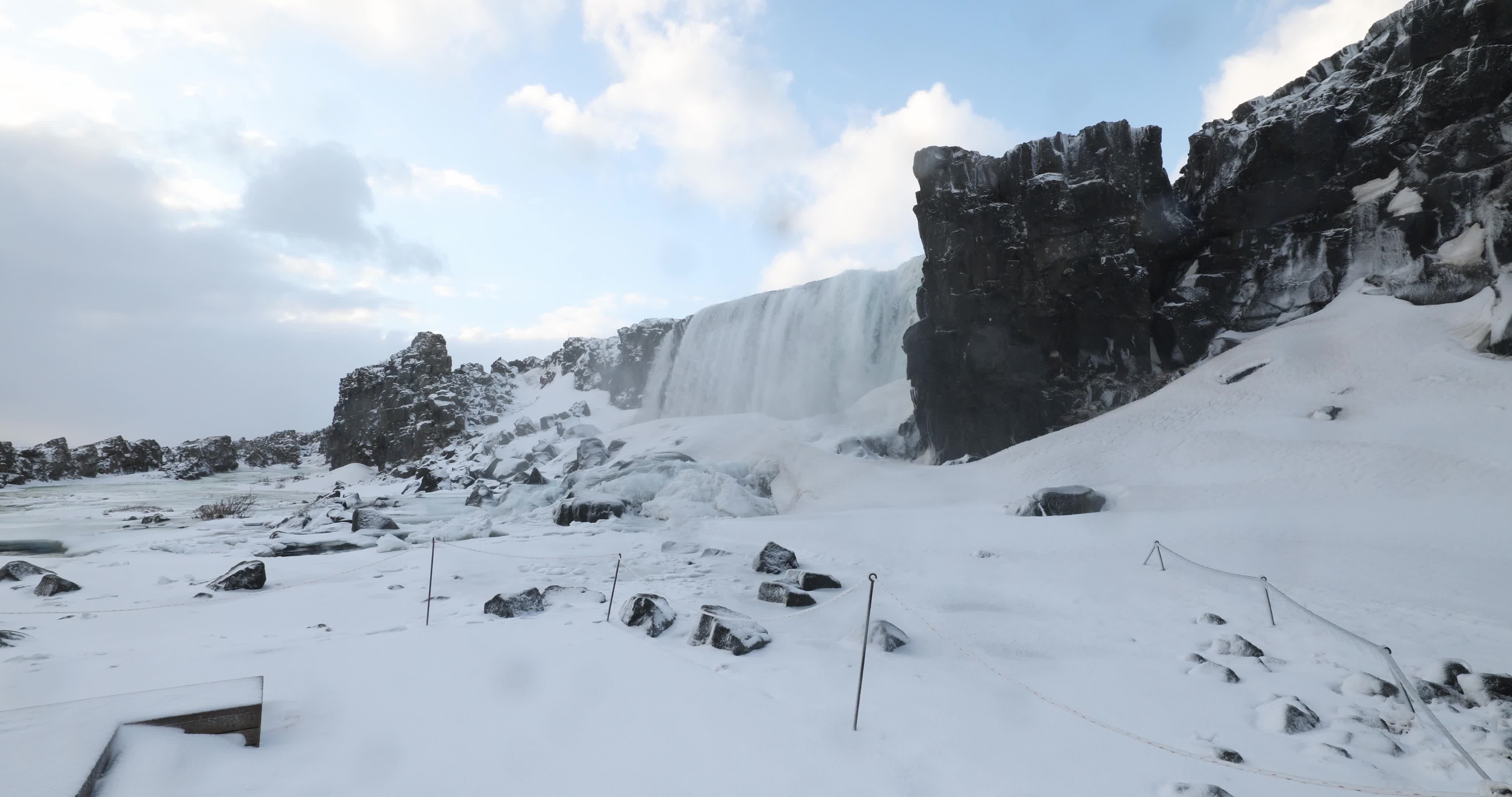 Thingvellir National Park in Iceland During Winter Season
