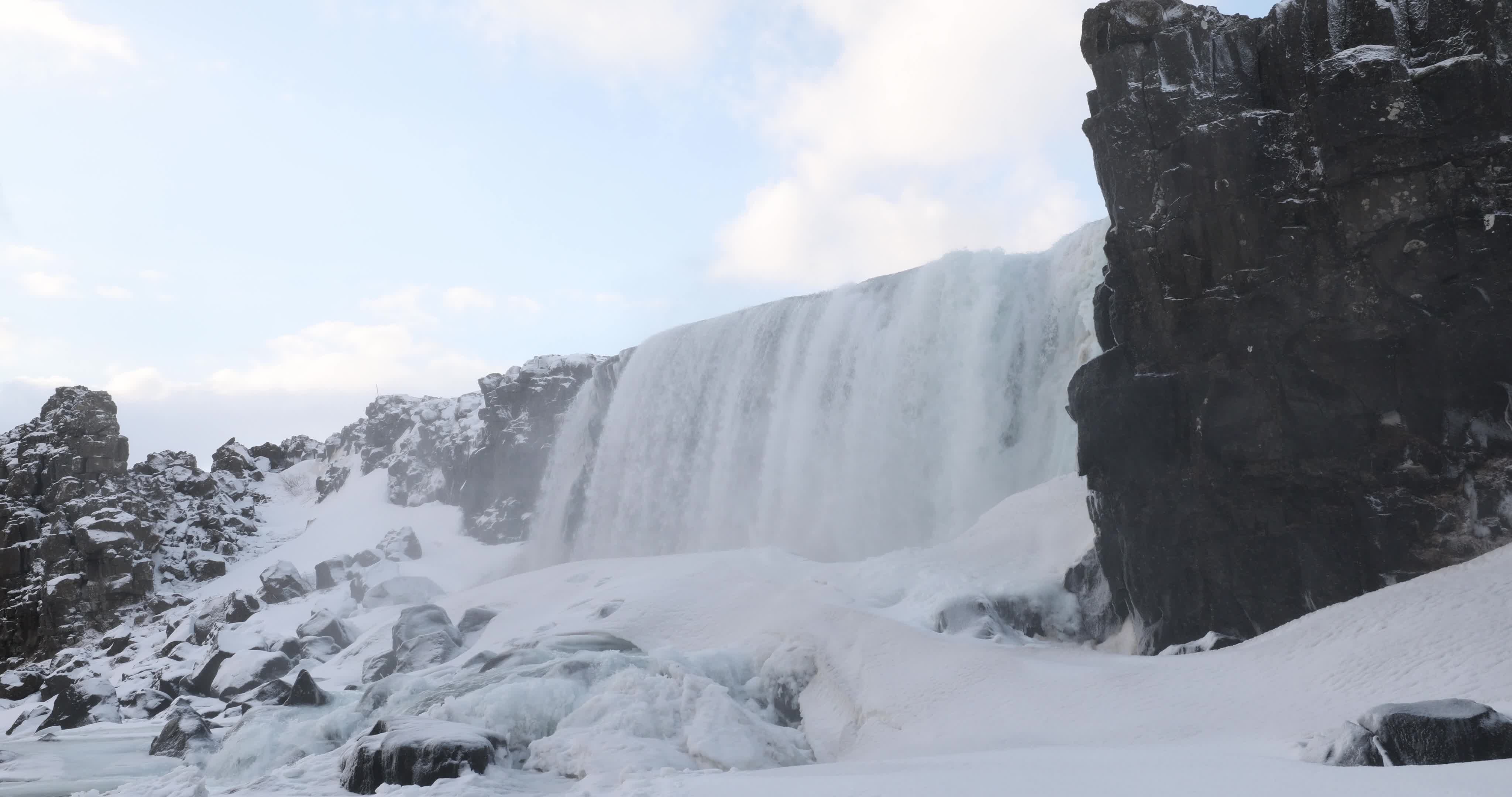 Thingvellir National Park in Iceland During Winter Season