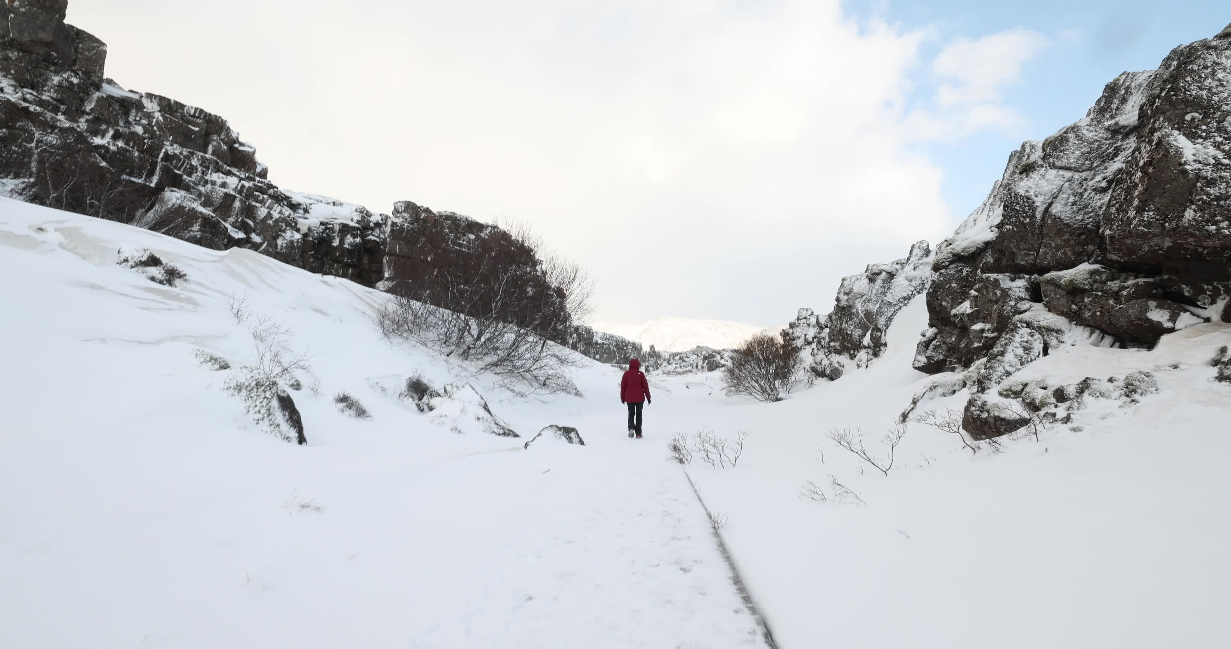Thingvellir National Park in Iceland During Winter Season
