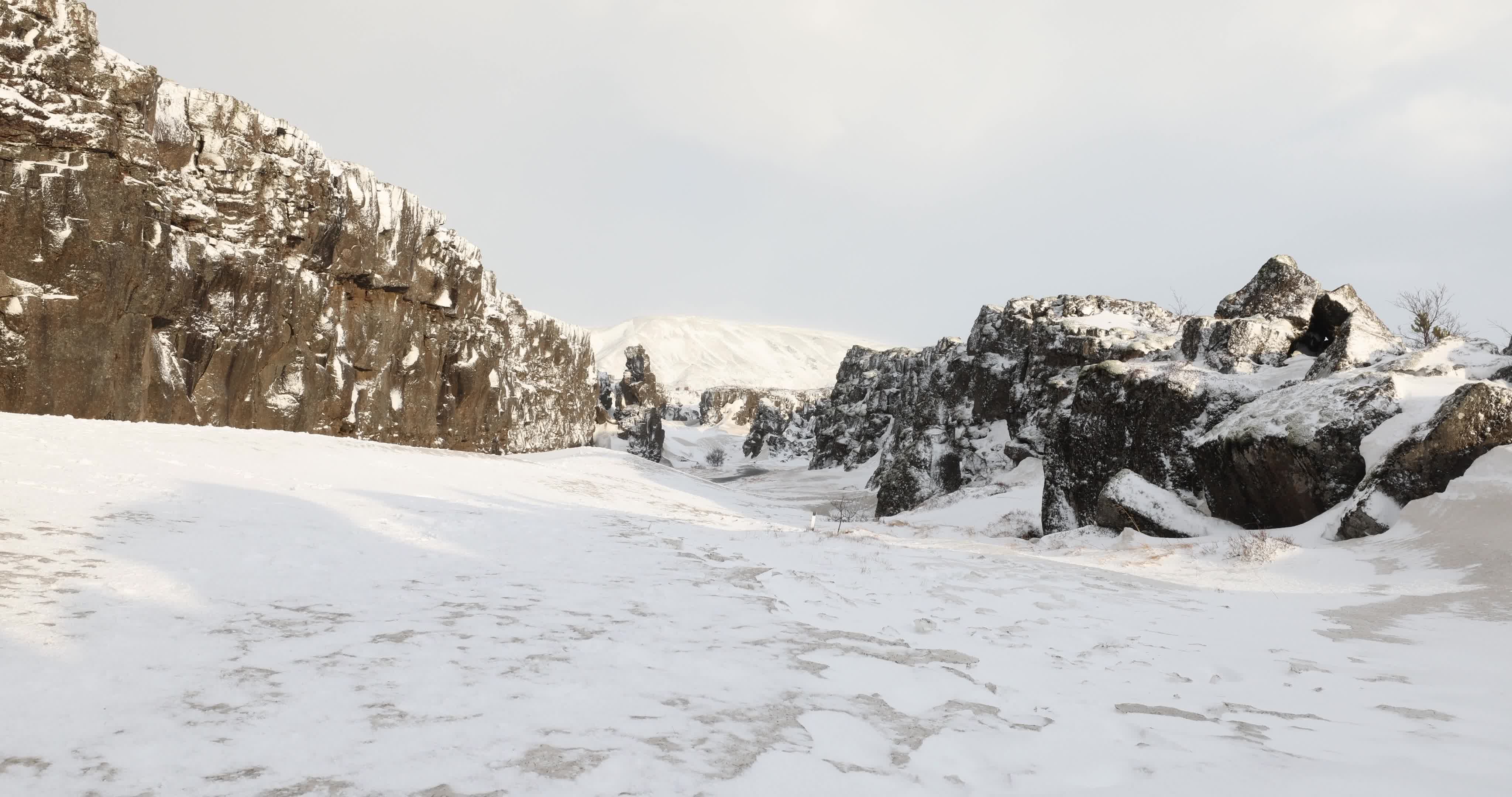 Thingvellir National Park in Iceland During Winter Season