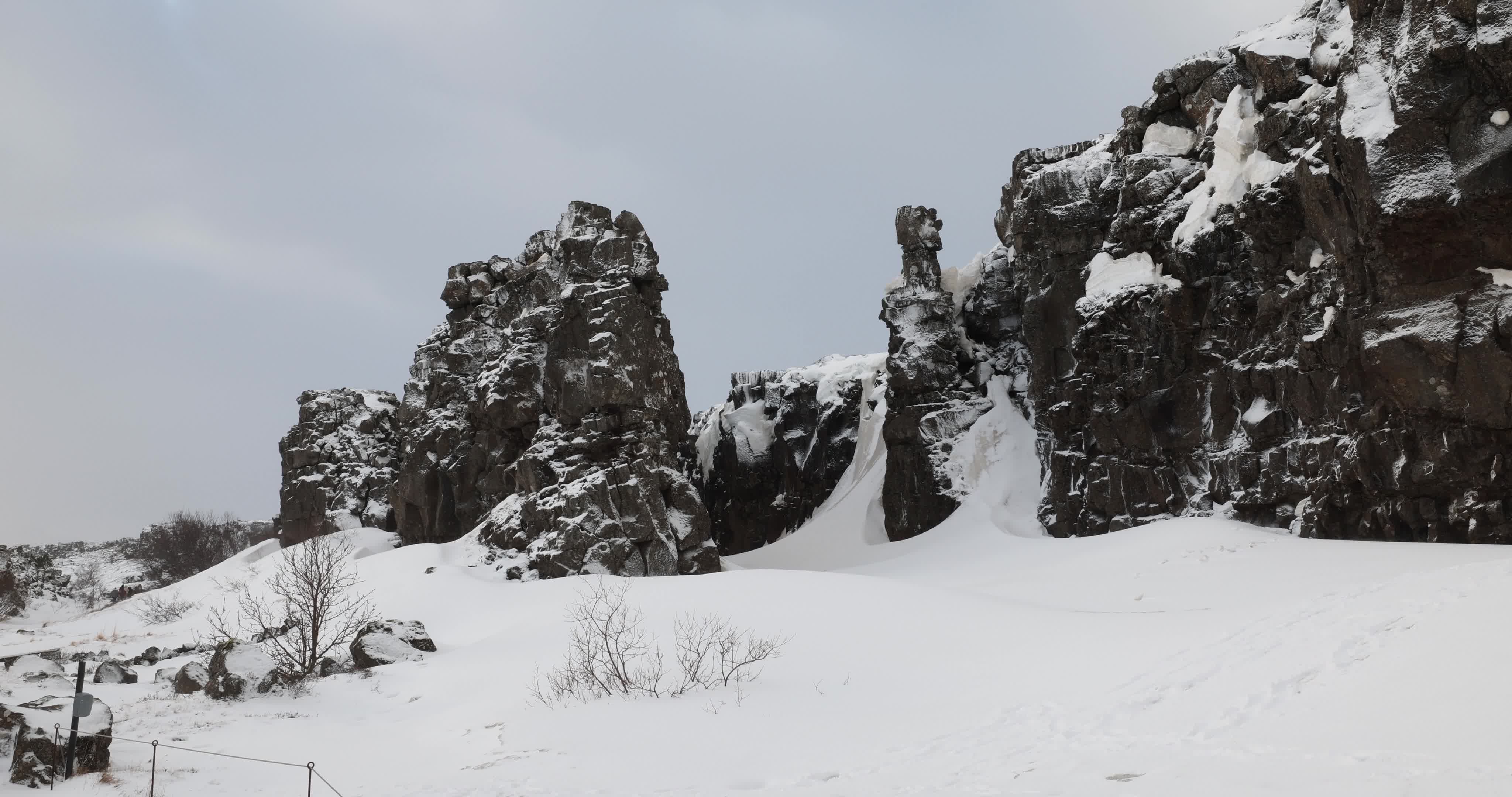 Thingvellir National Park in Iceland During Winter Season