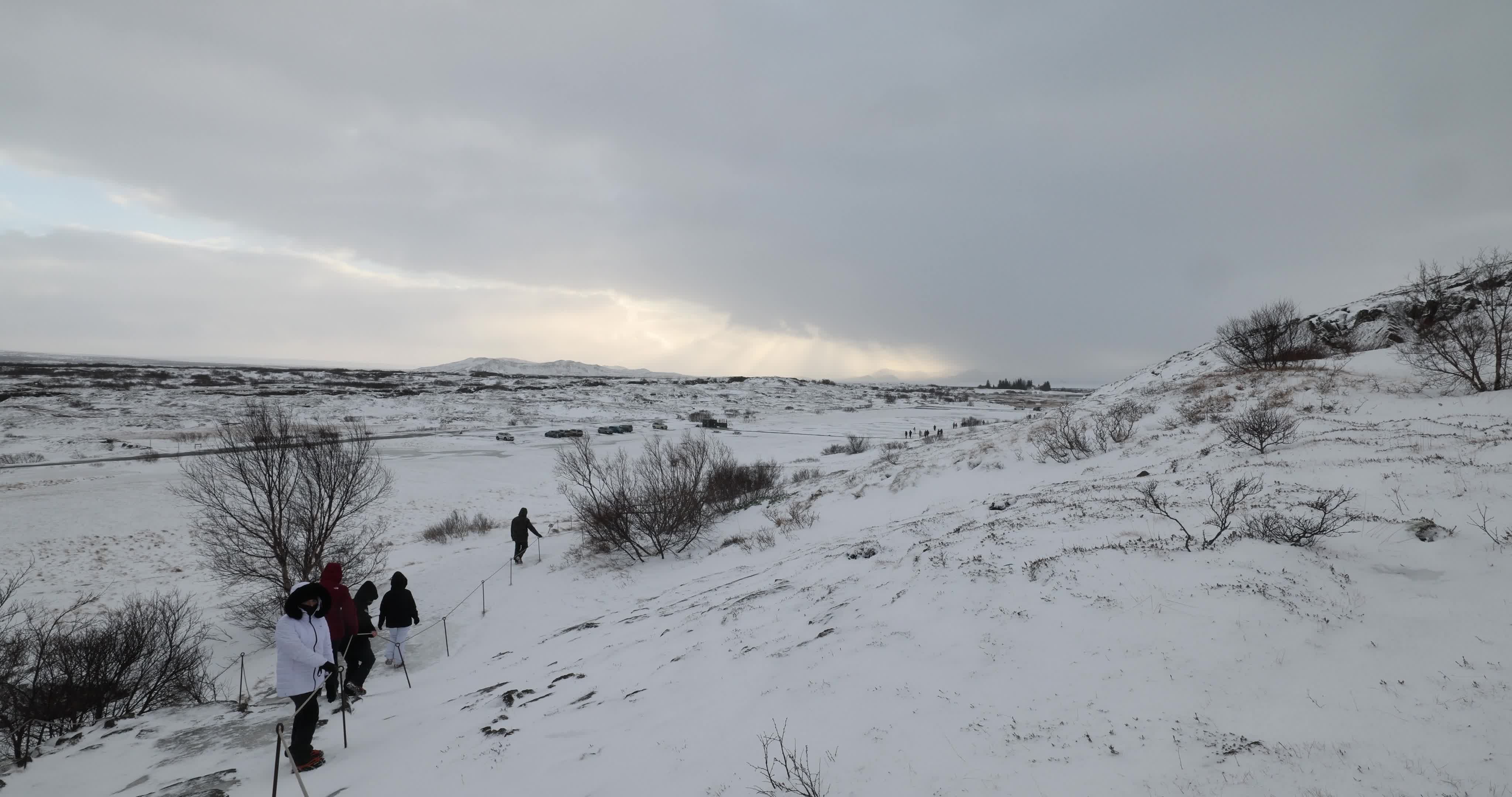 Thingvellir National Park in Iceland During Winter Season
