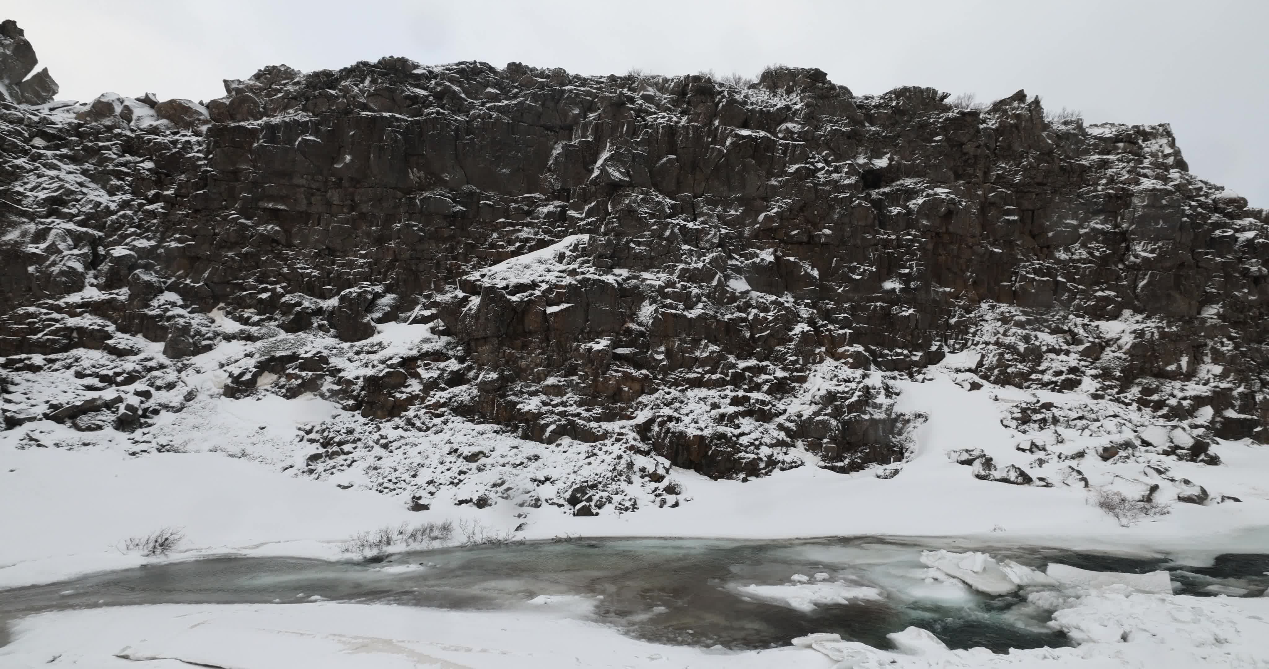 Thingvellir National Park in Iceland During Winter Season