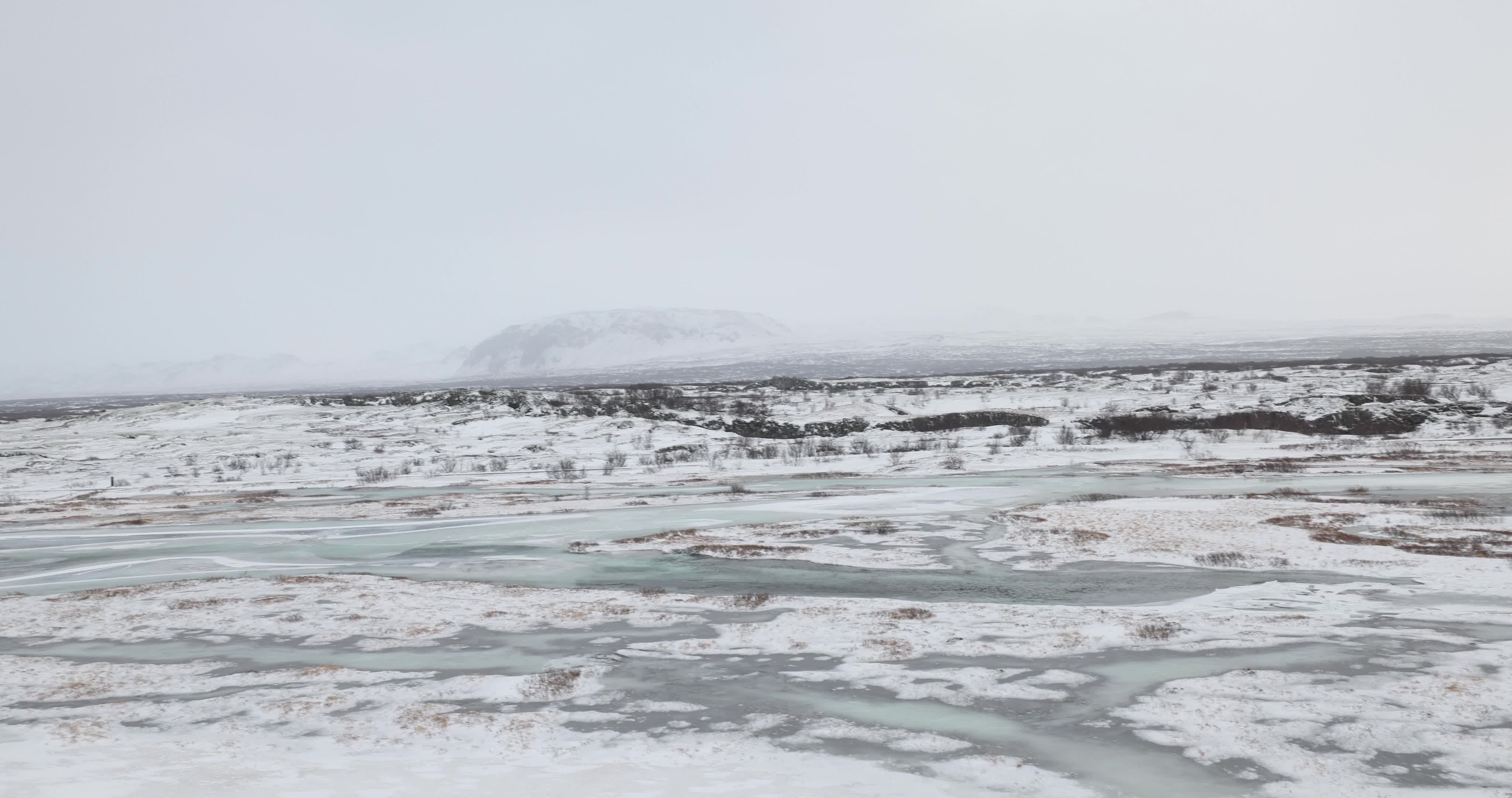 Thingvellir National Park in Iceland During Winter Season