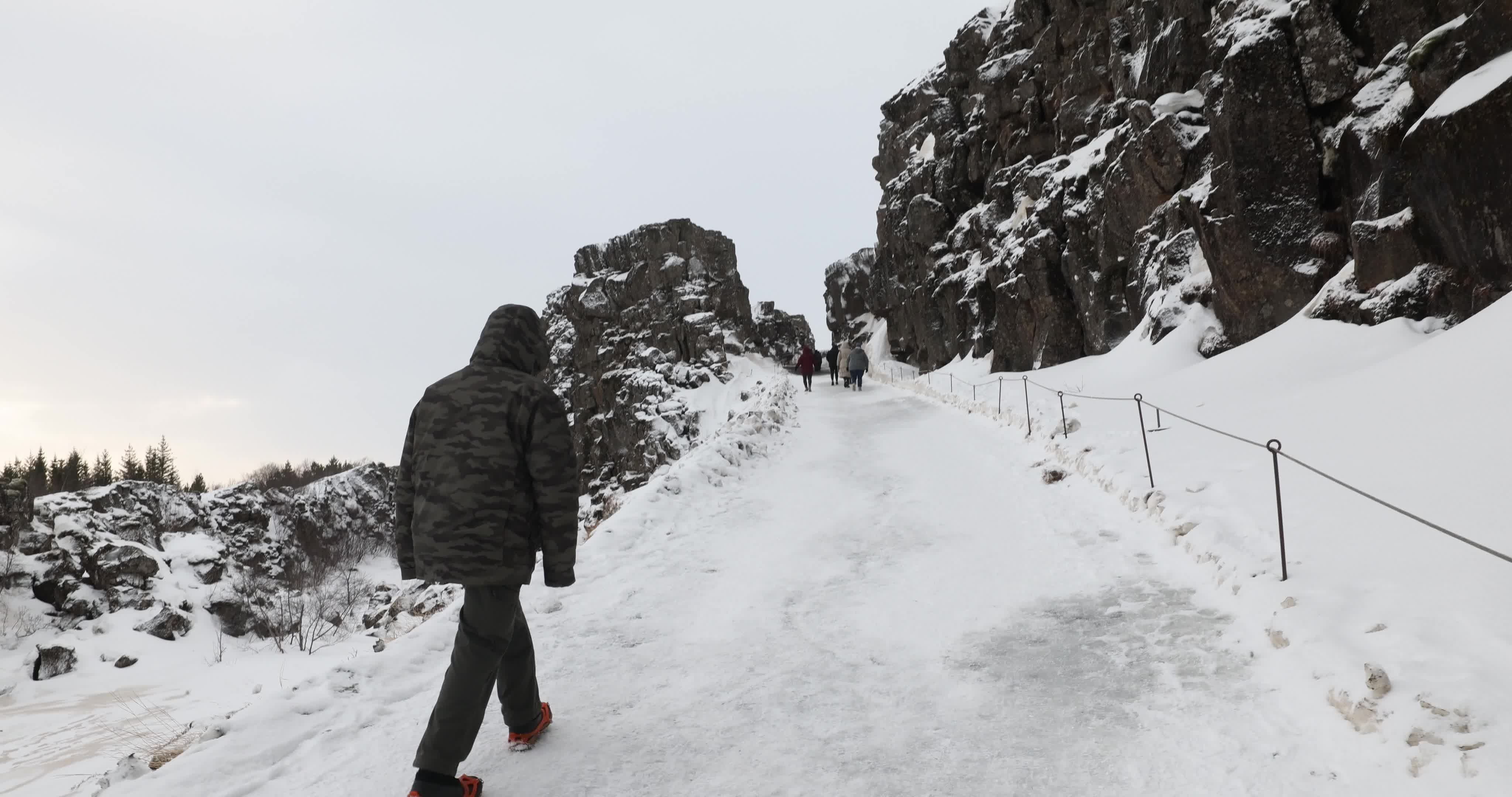 Thingvellir National Park in Iceland During Winter Season