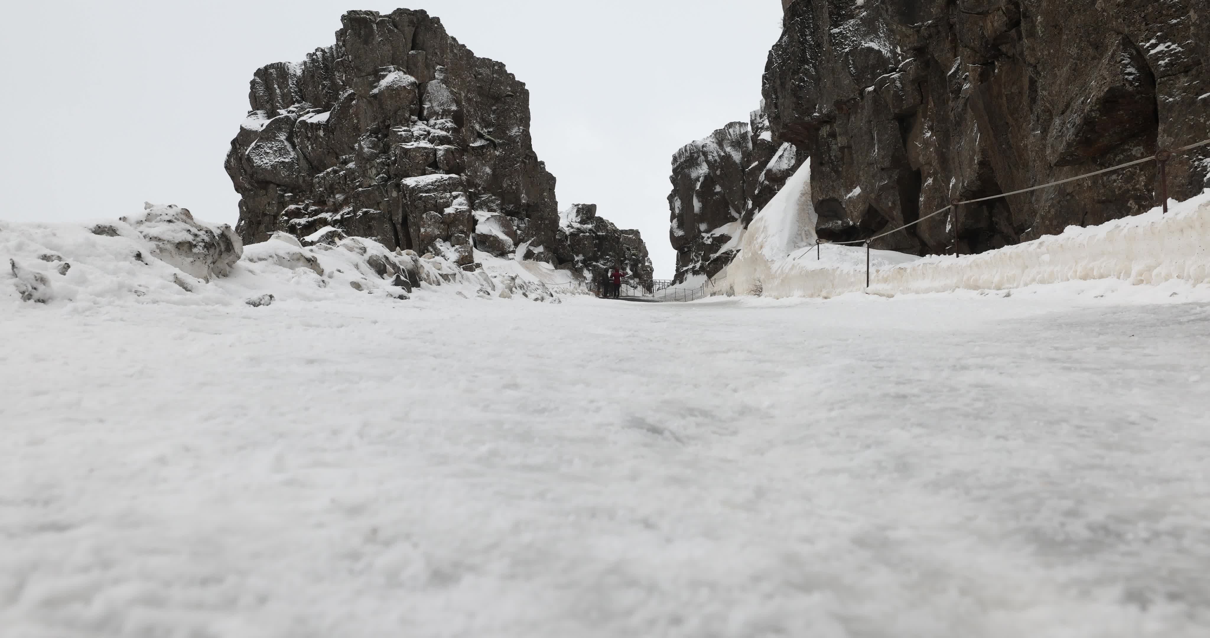 Thingvellir National Park in Iceland During Winter Season