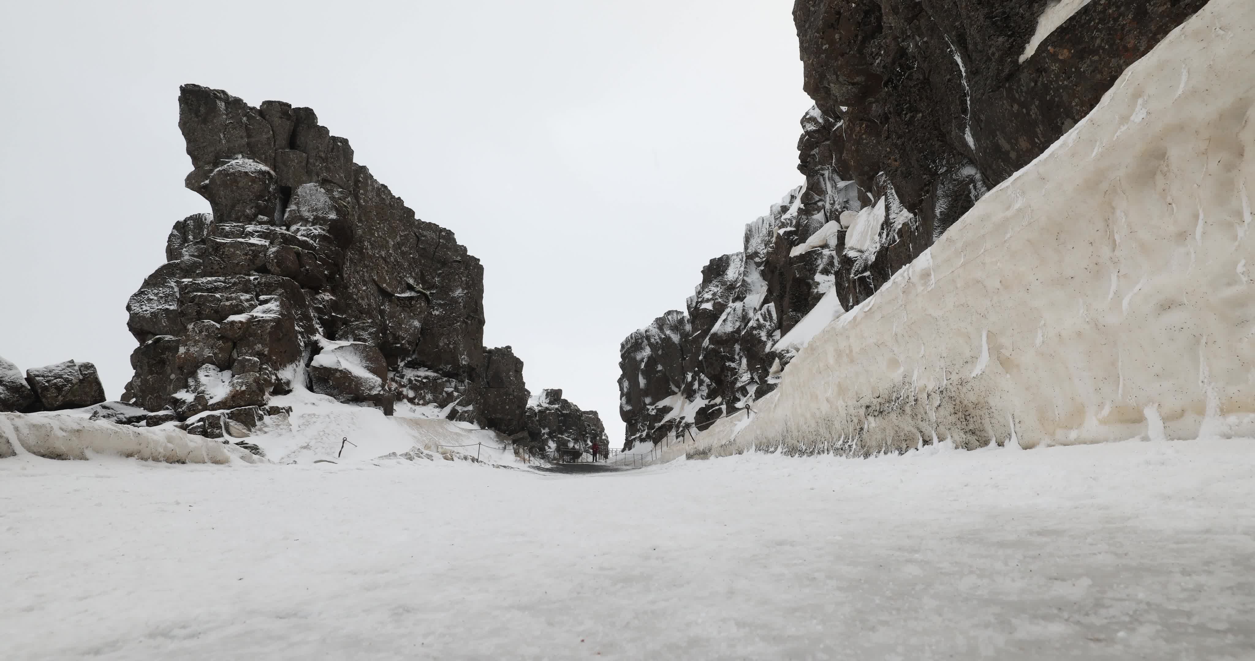 Thingvellir National Park in Iceland During Winter Season