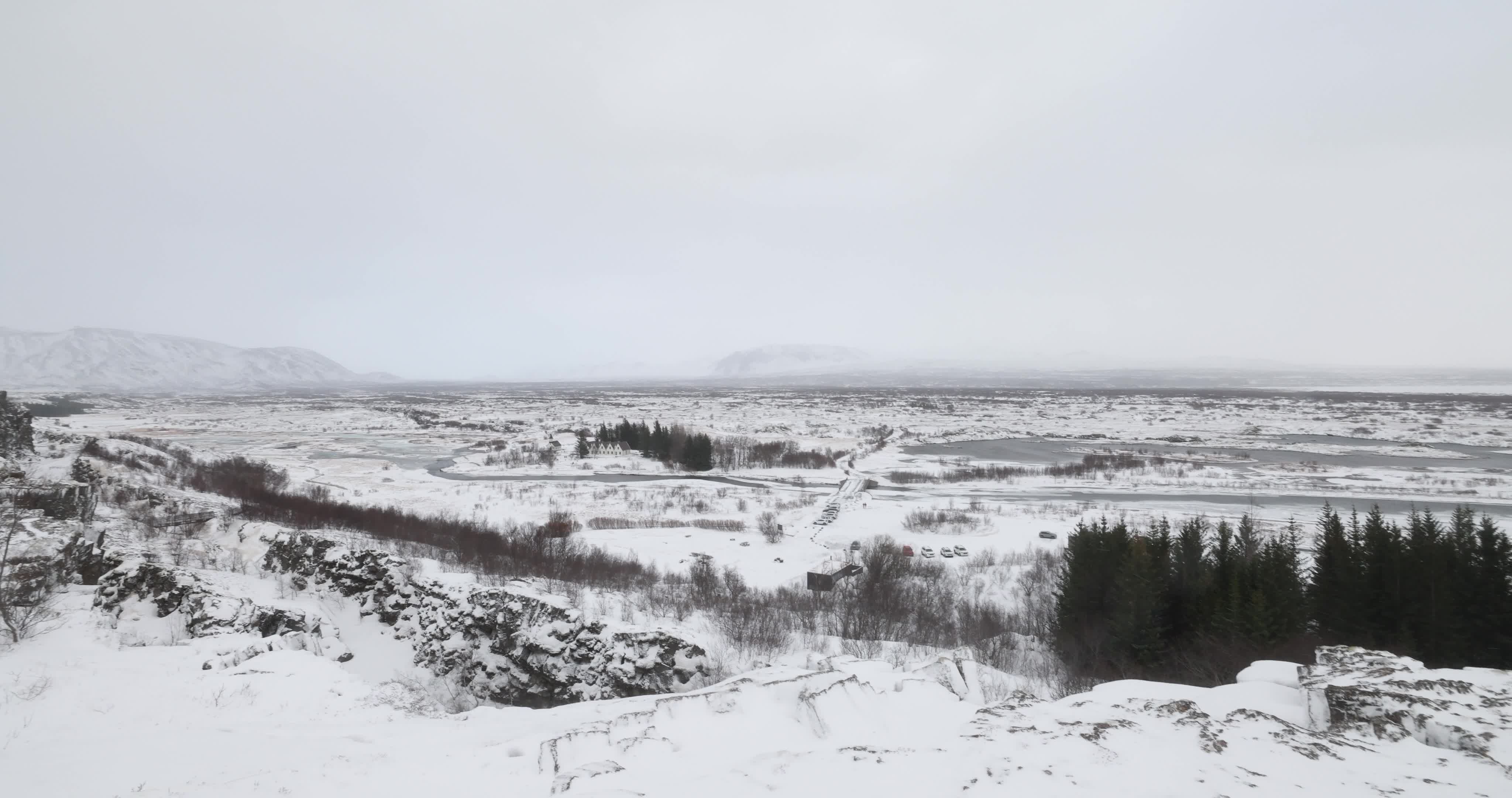 Thingvellir National Park in Iceland During Winter Season