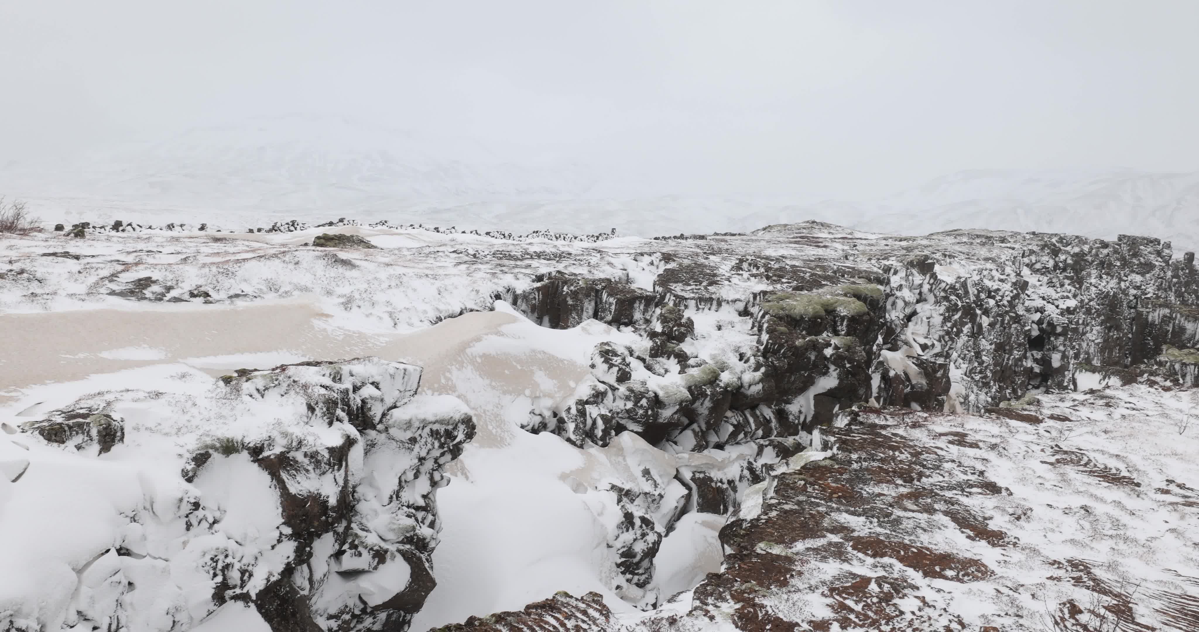 Thingvellir National Park in Iceland During Winter Season