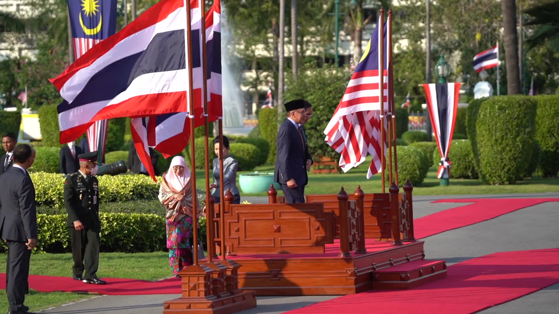 Malaysia's Prime Minister Anwar Ibrahim Visit Thailand.
