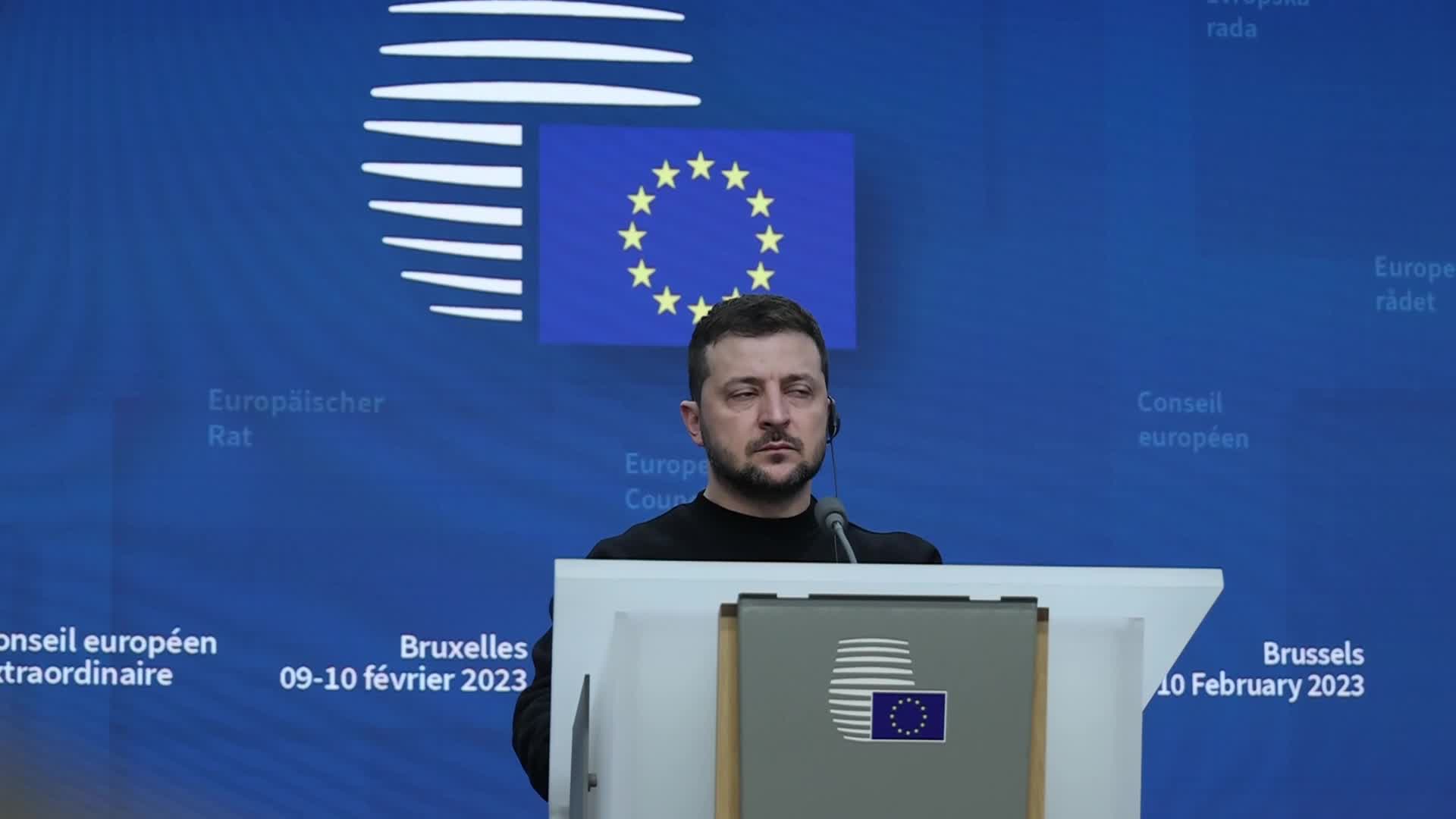 Ukraine's President Zelenskiy Attends EU Leaders Summit