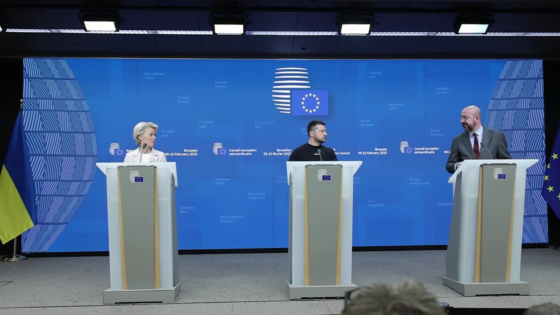 Ukraine's President Zelenskiy Attends EU Leaders Summit