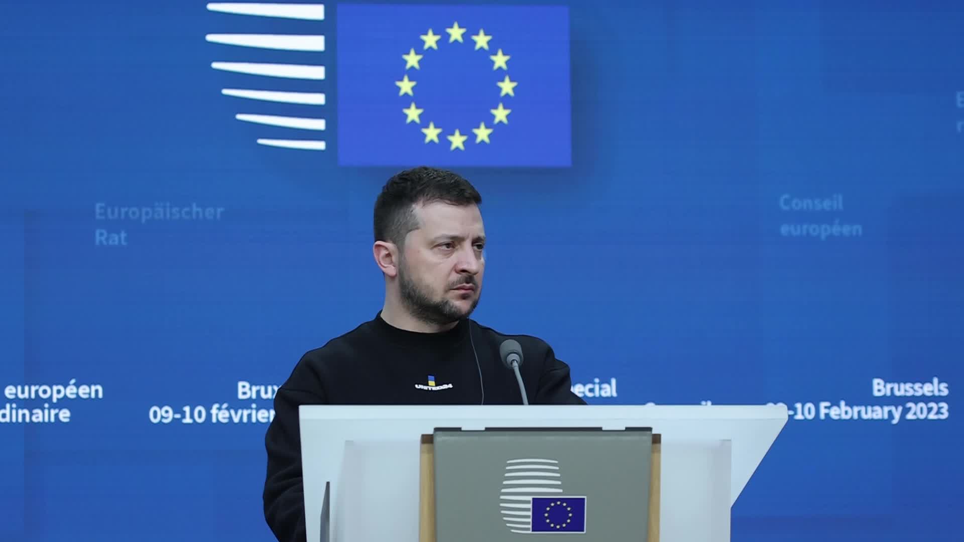 Ukraine's President Zelenskiy Attends EU Leaders Summit