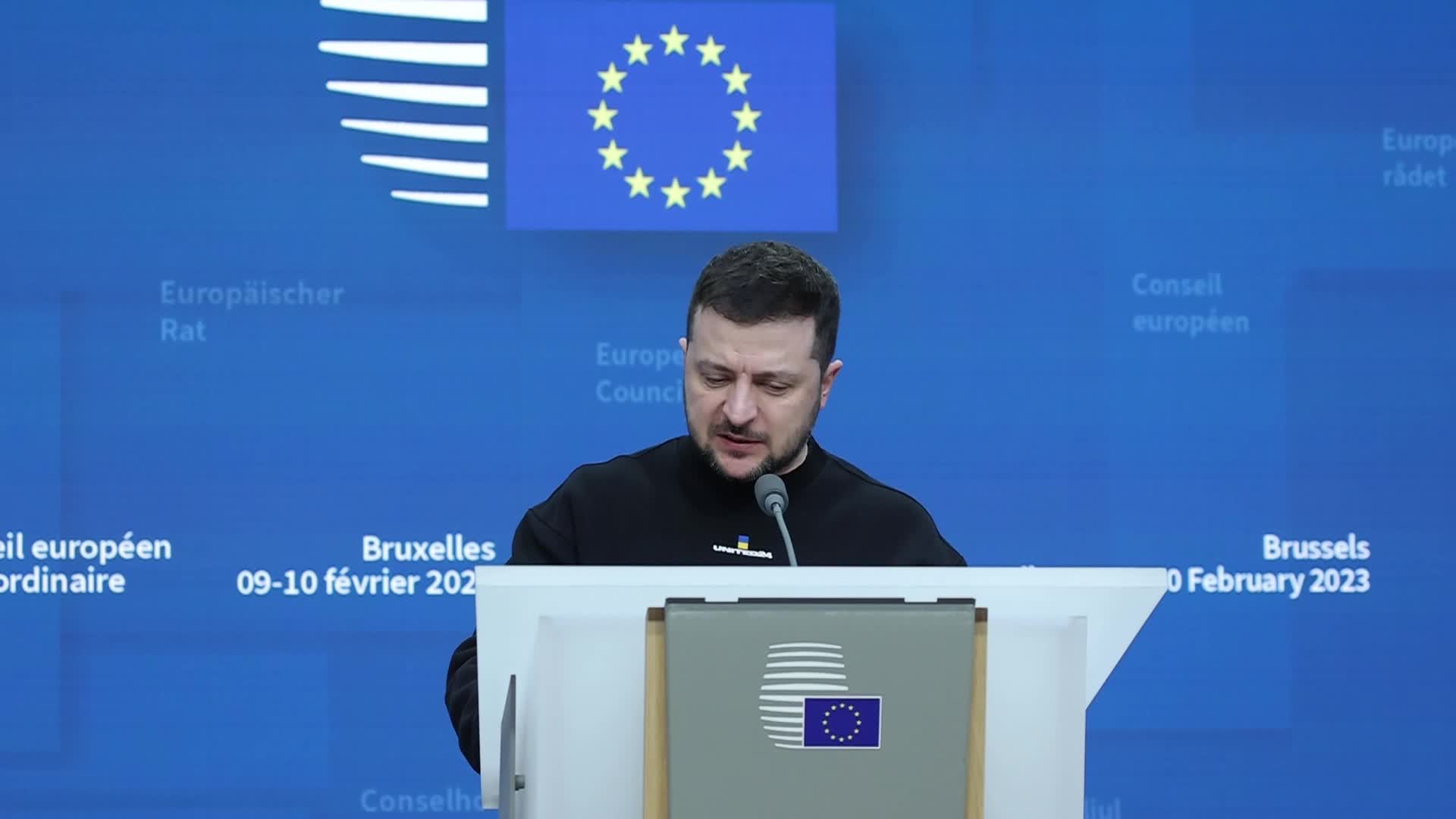 Ukraine's President Zelenskiy Attends EU Leaders Summit