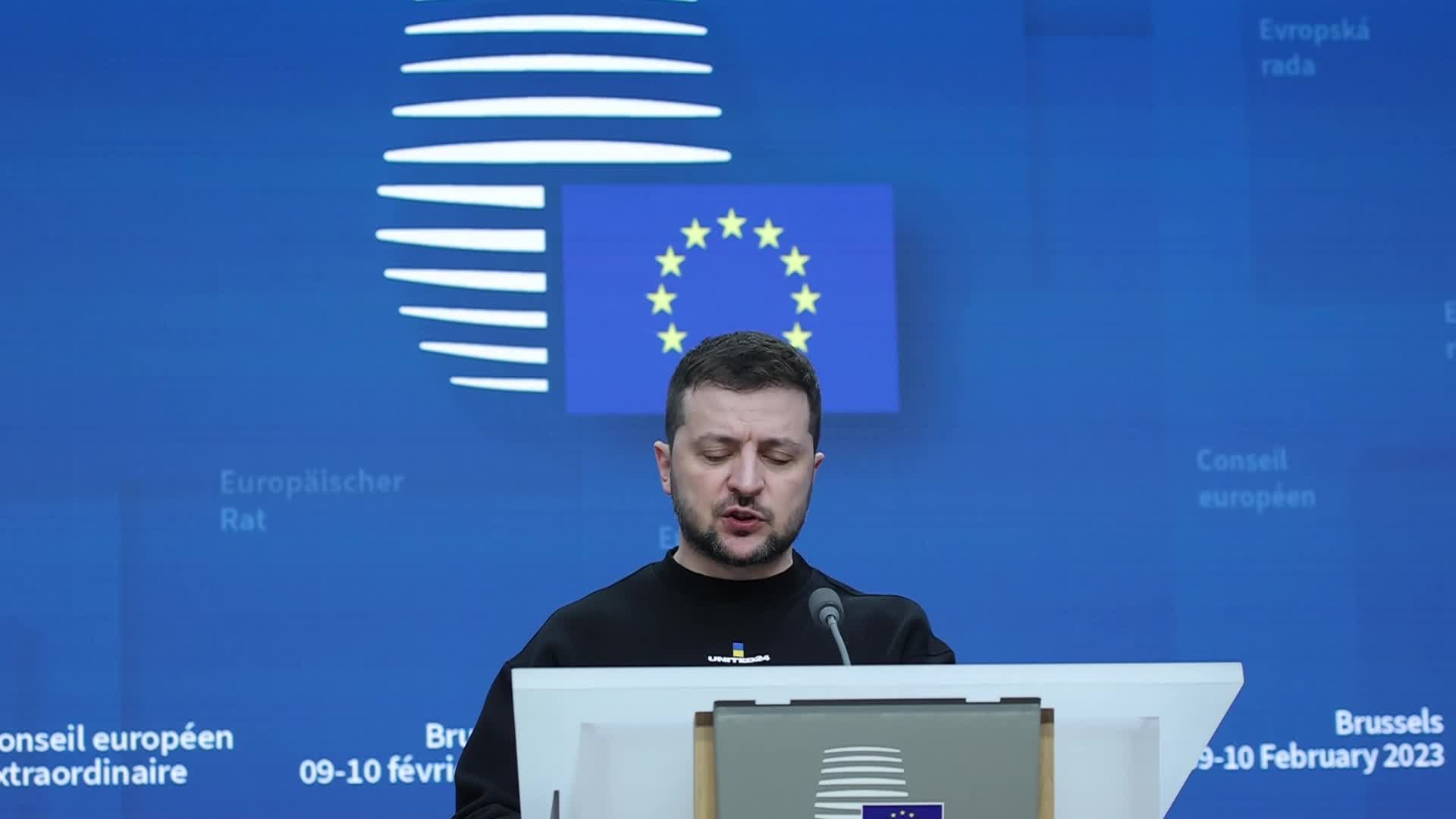 Ukraine's President Zelenskiy Attends EU Leaders Summit
