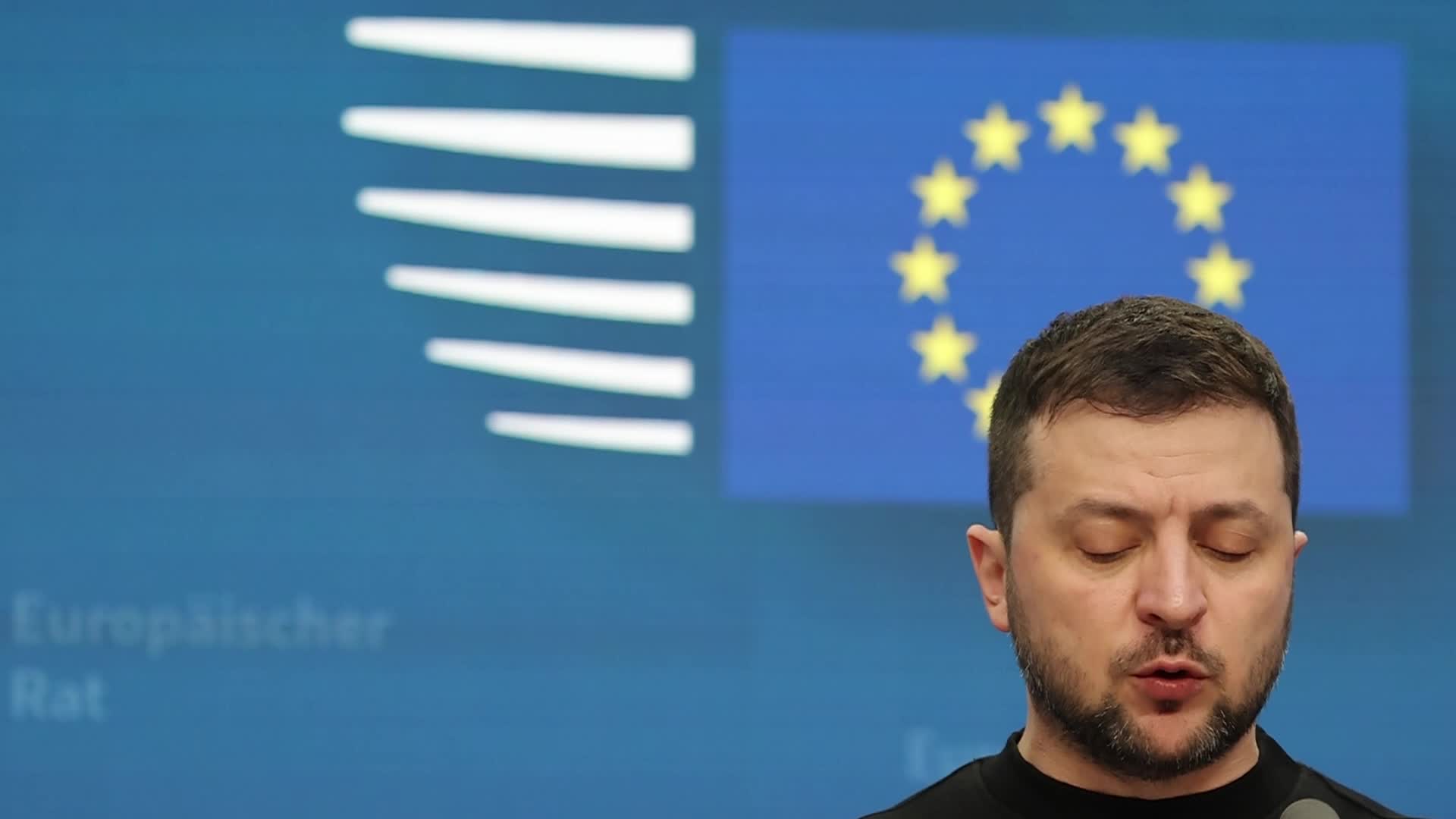 Ukraine's President Zelenskiy Attends EU Leaders Summit