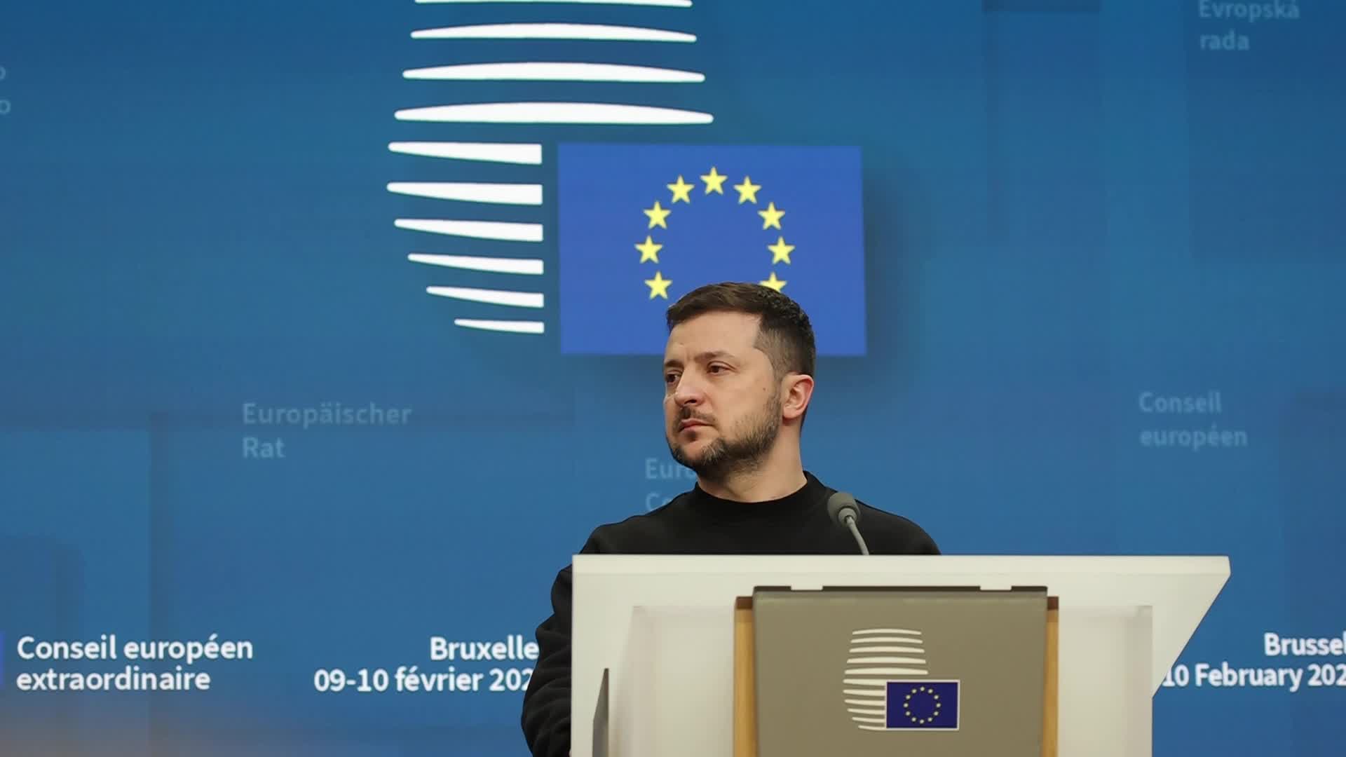 Ukraine's President Zelenskiy Attends EU Leaders Summit