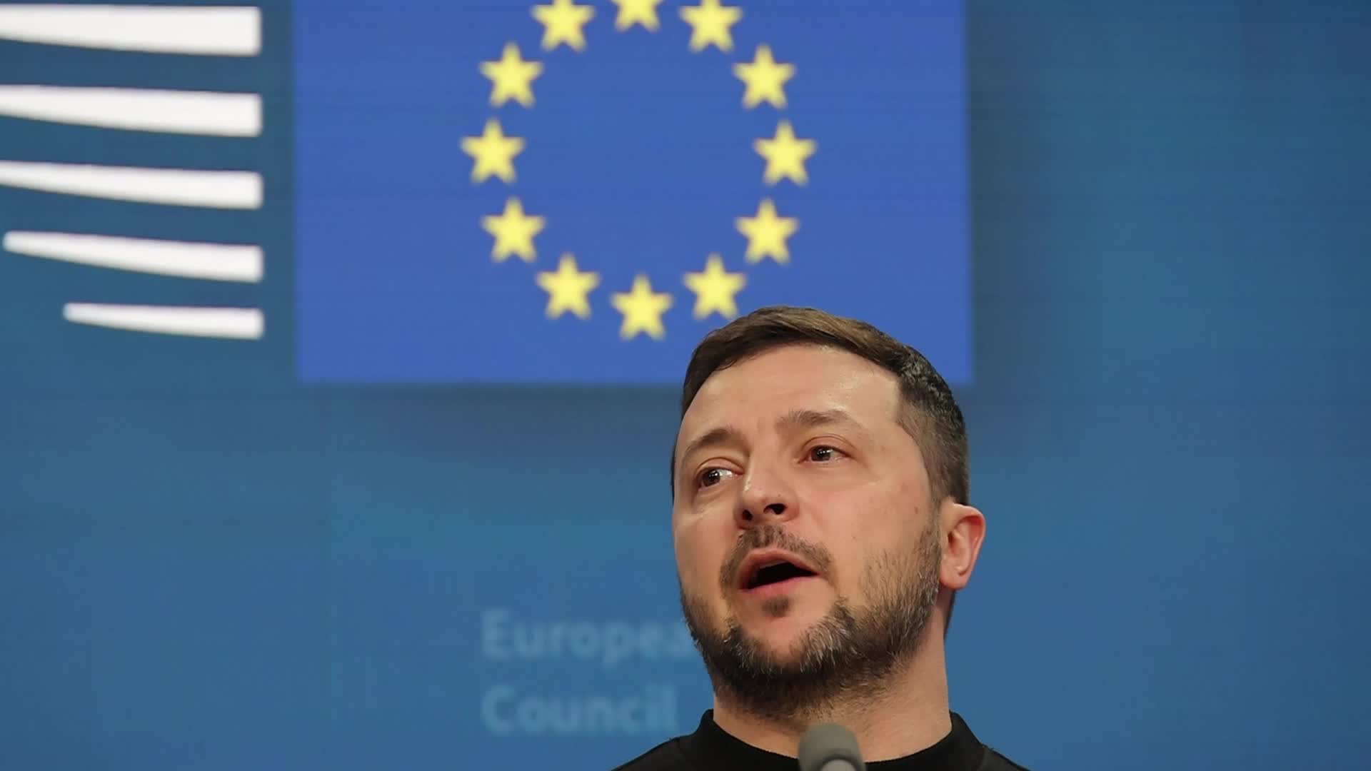 Ukraine's President Zelenskiy Attends EU Leaders Summit