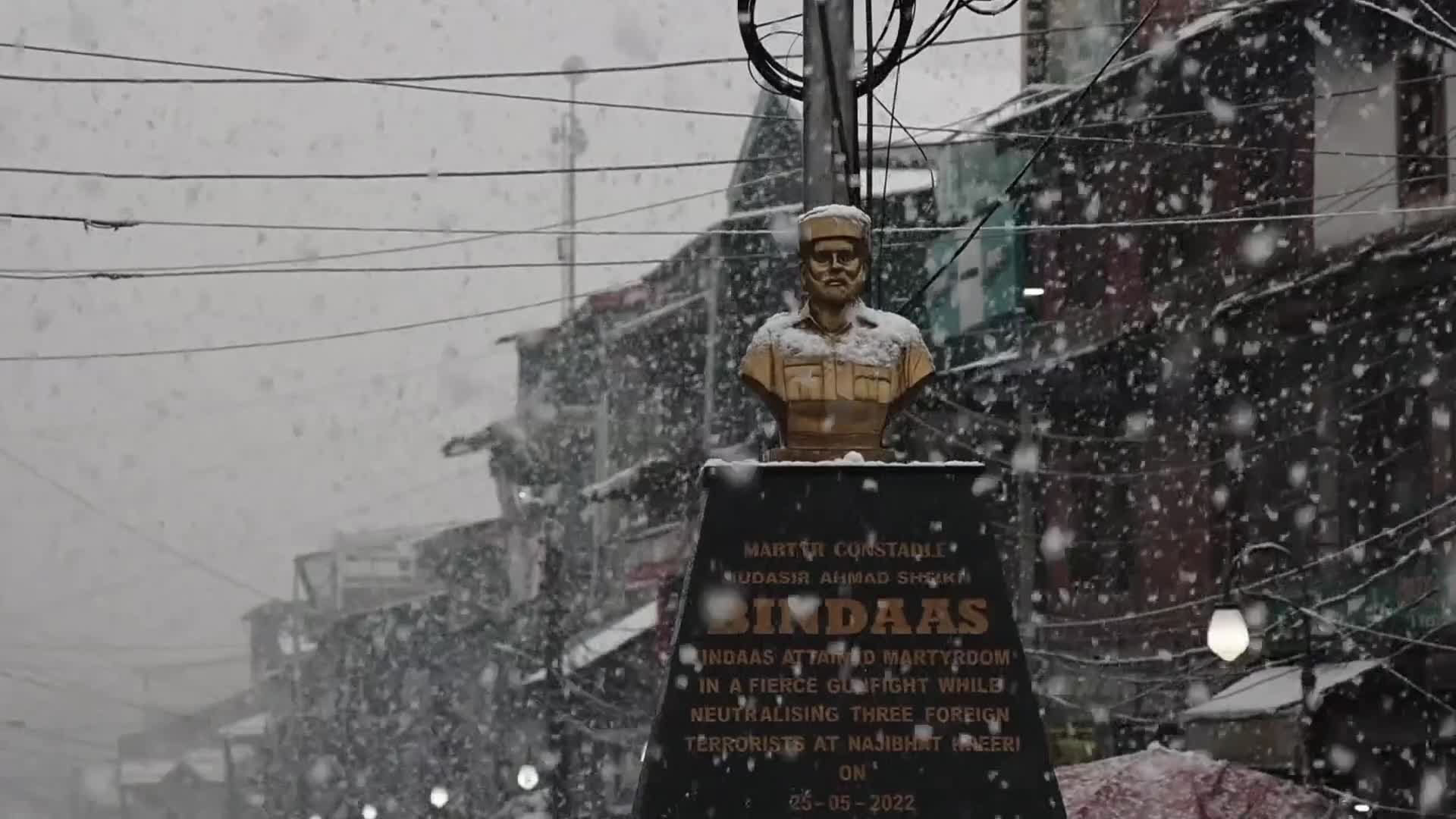 Snowfall in Kashmir