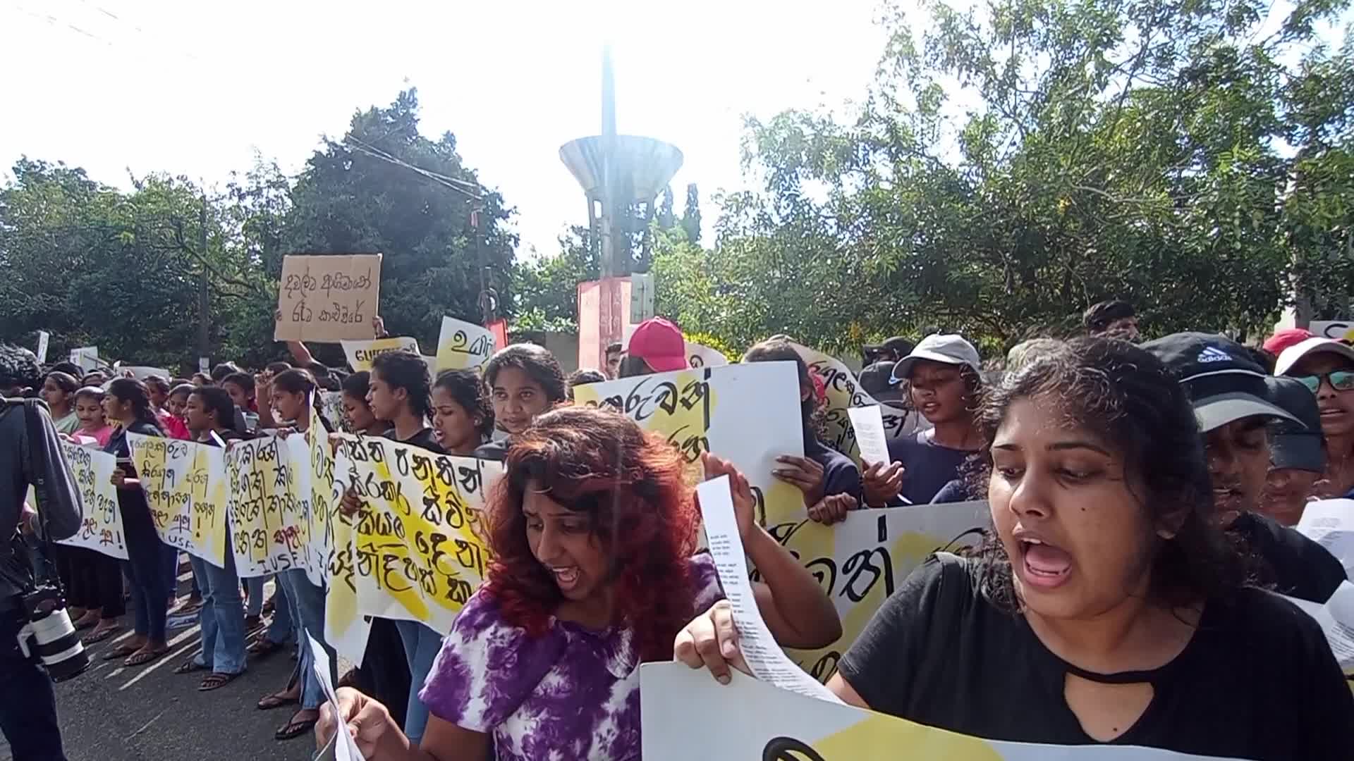 IUSF Protest Tax Reform In Sri Lanka