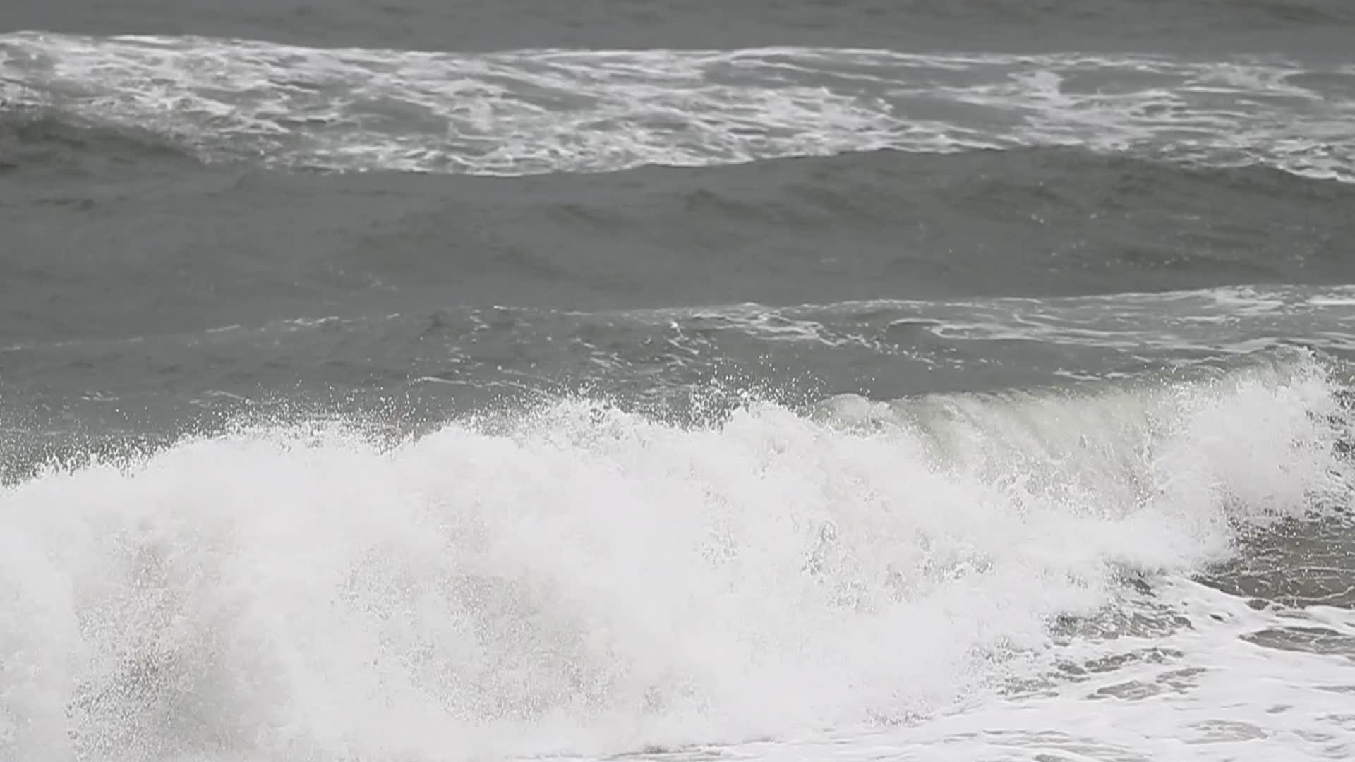 Maritime storm in Barcelona