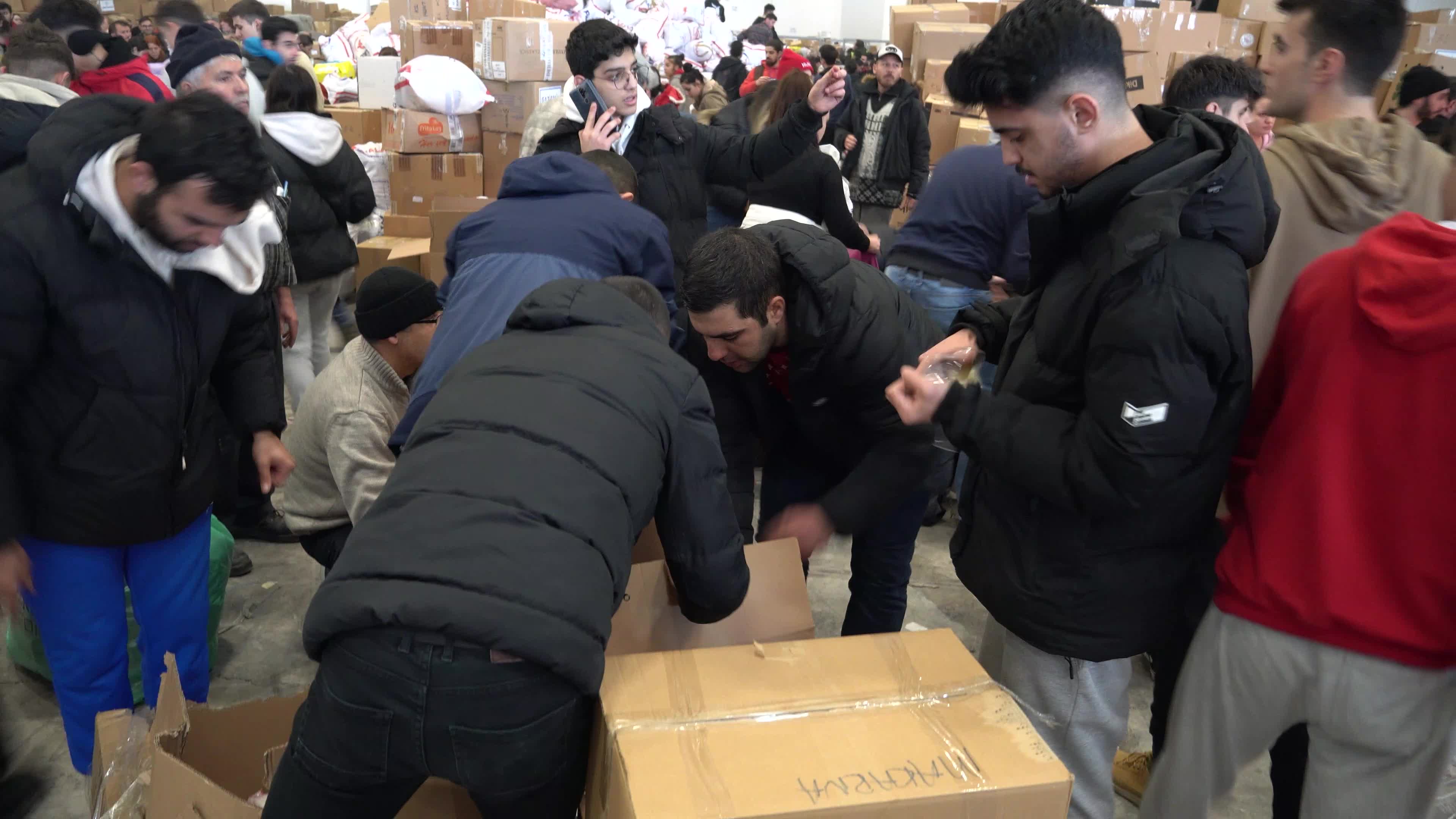 Humanitarian aid for earthquake victims, Izmir, Turkey
