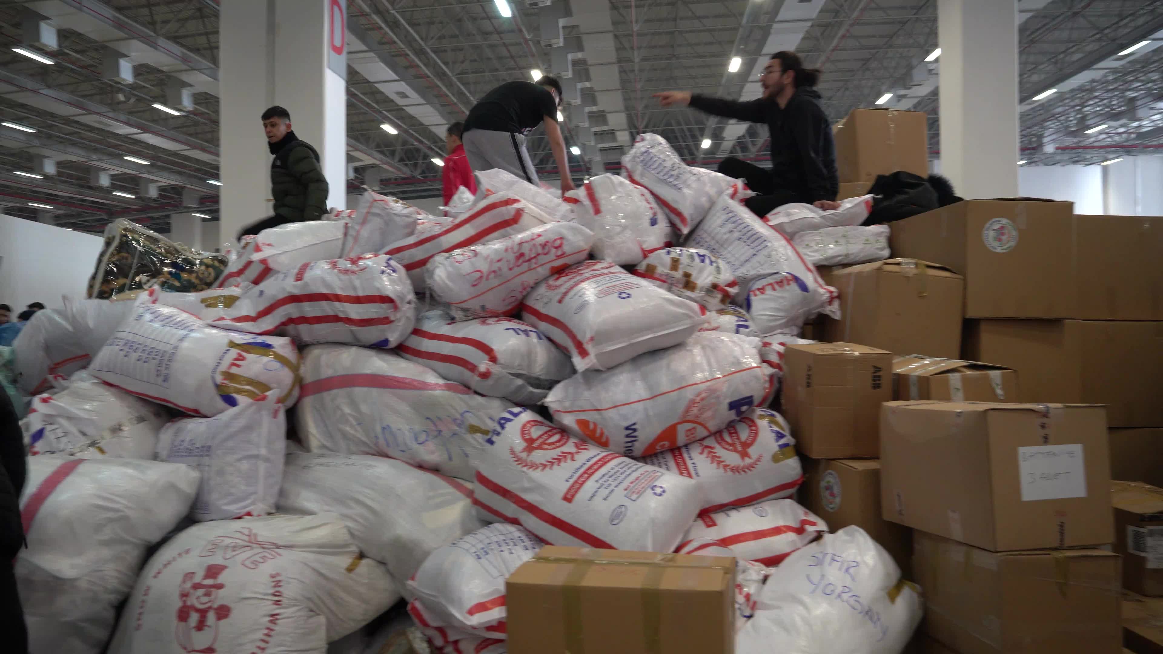 Humanitarian aid for earthquake victims, Izmir, Turkey