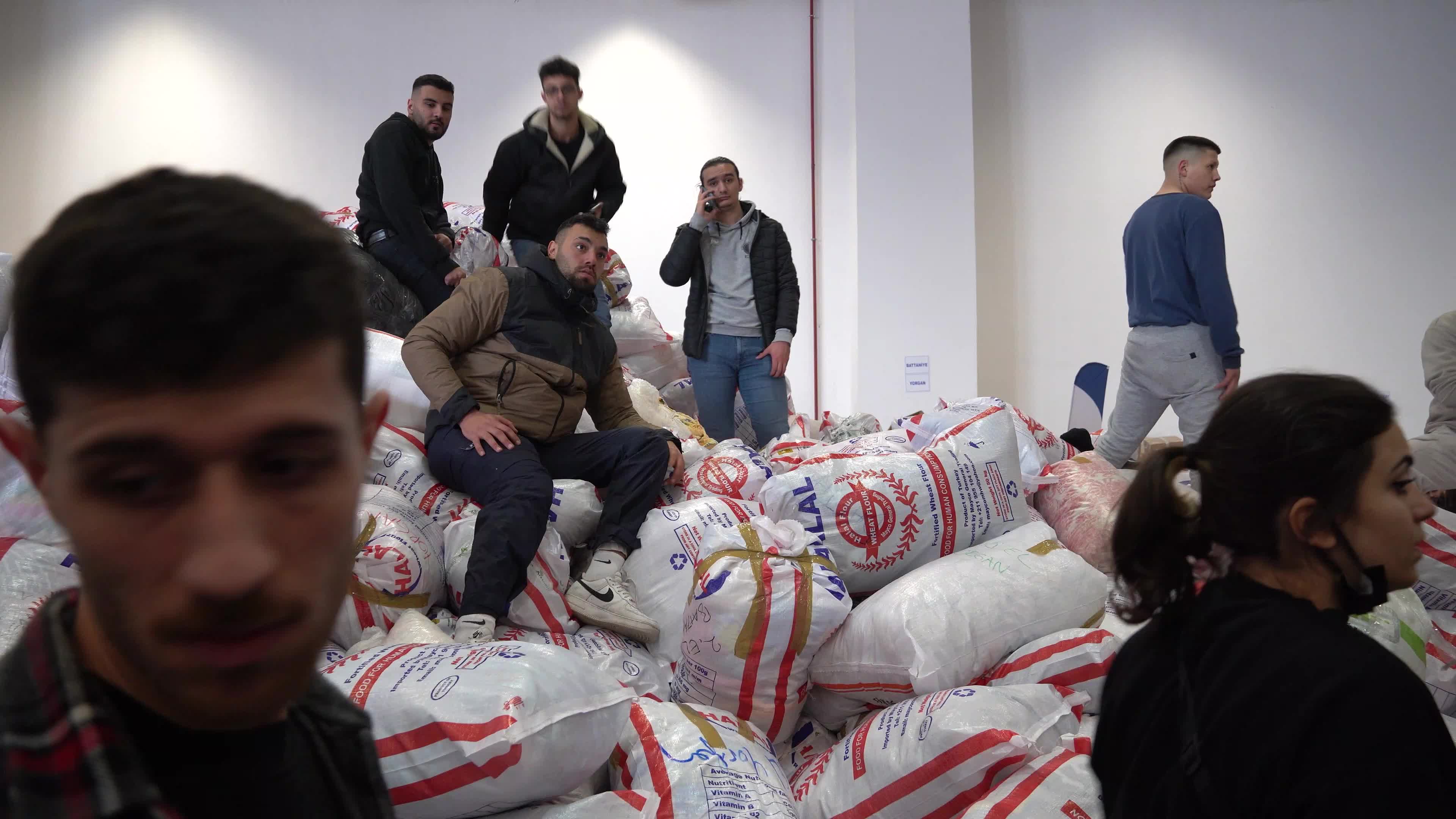 Humanitarian aid for earthquake victims, Izmir, Turkey