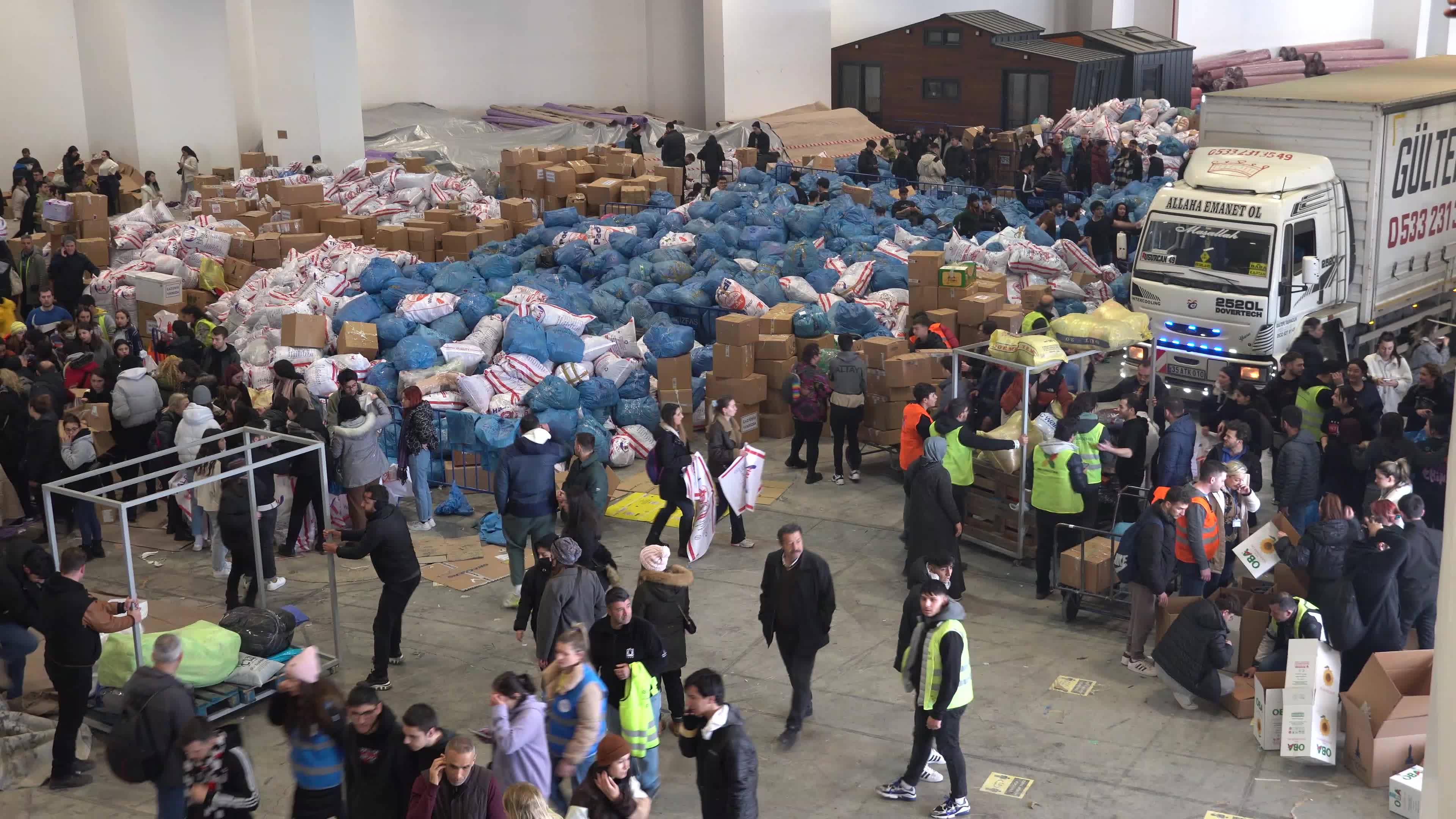 Humanitarian aid for earthquake victims, Izmir, Turkey