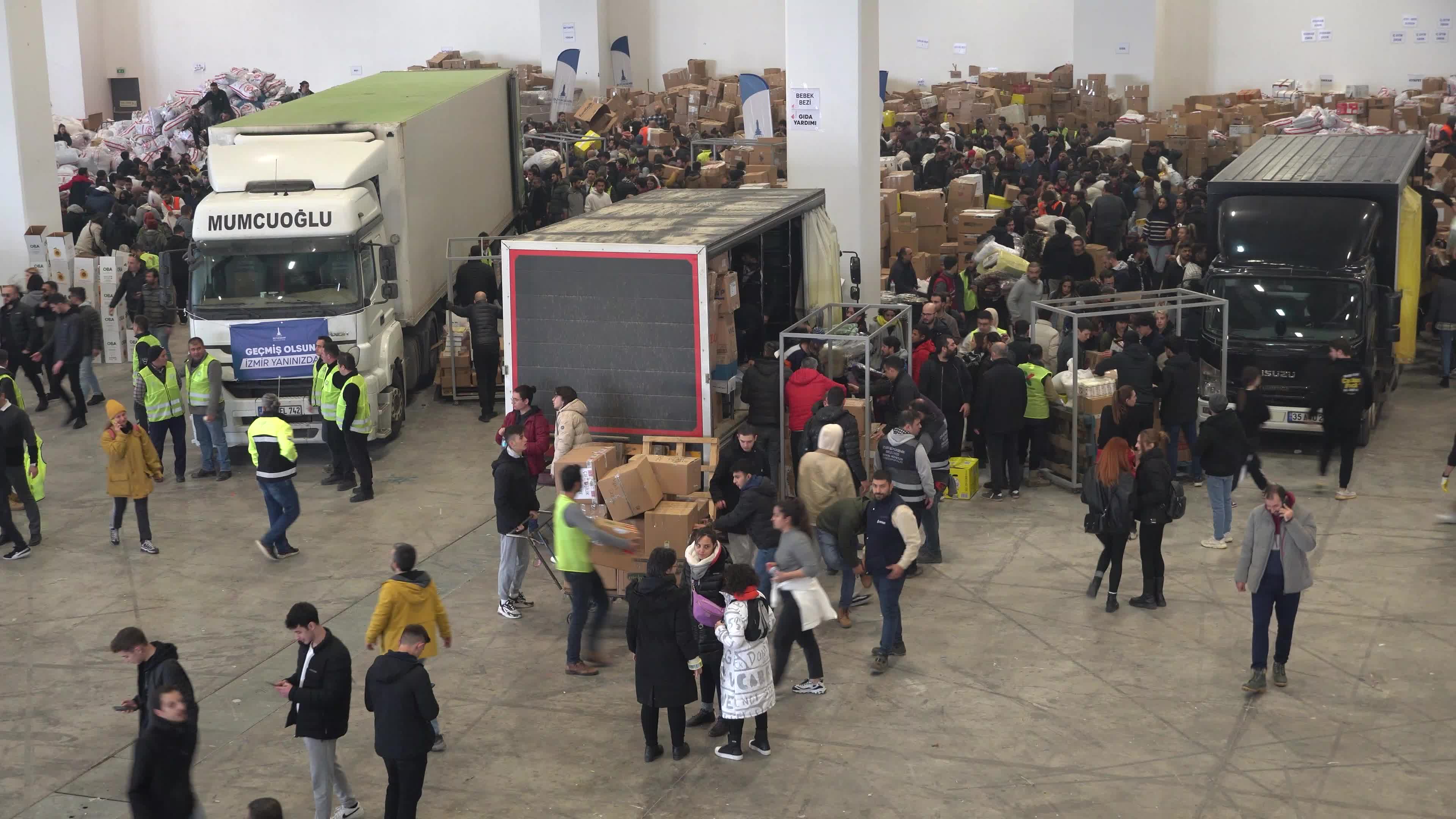 Humanitarian aid for earthquake victims, Izmir, Turkey