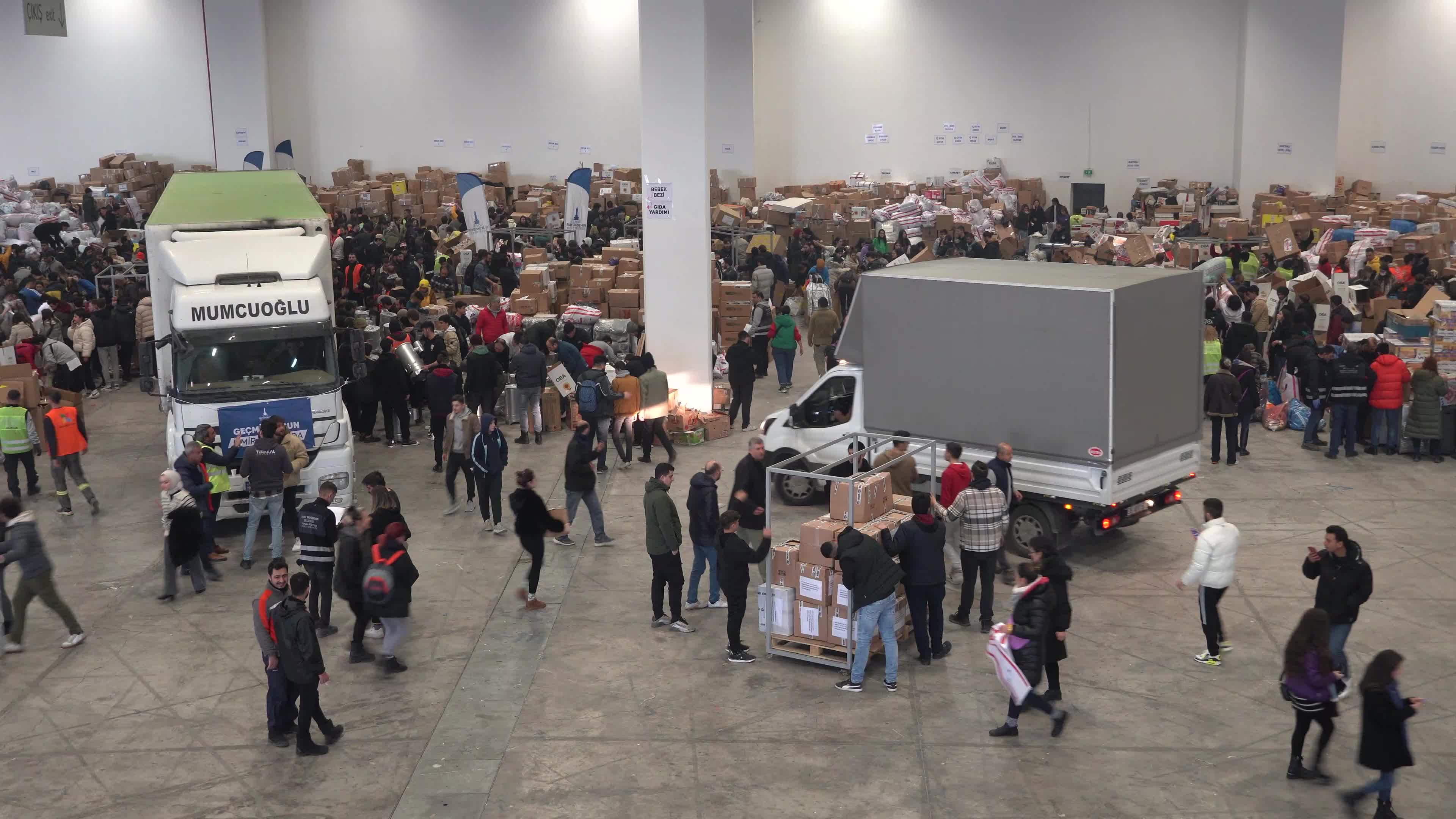 Humanitarian aid for earthquake victims, Izmir, Turkey