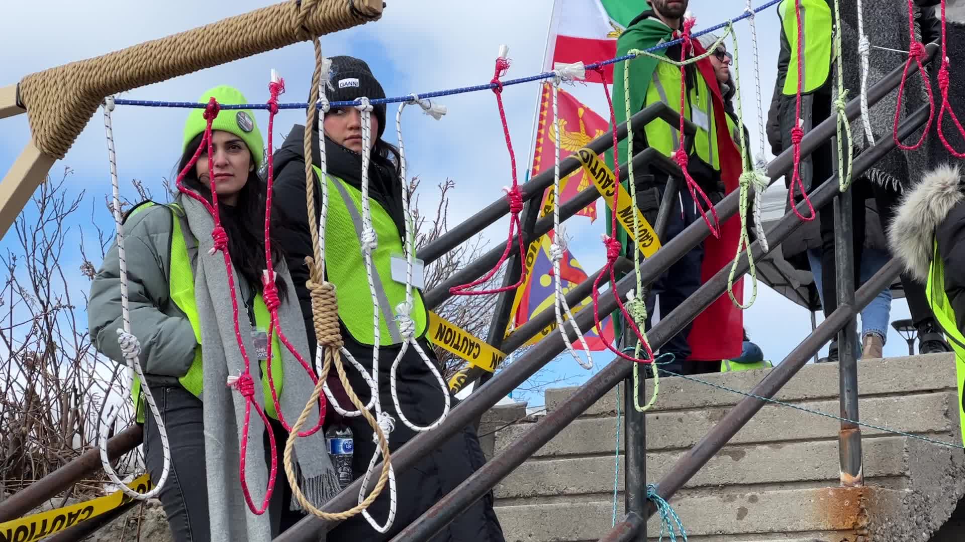 Iranians rally in Canada for freedom in Iran on the anniversary of the Islamic Revolution
