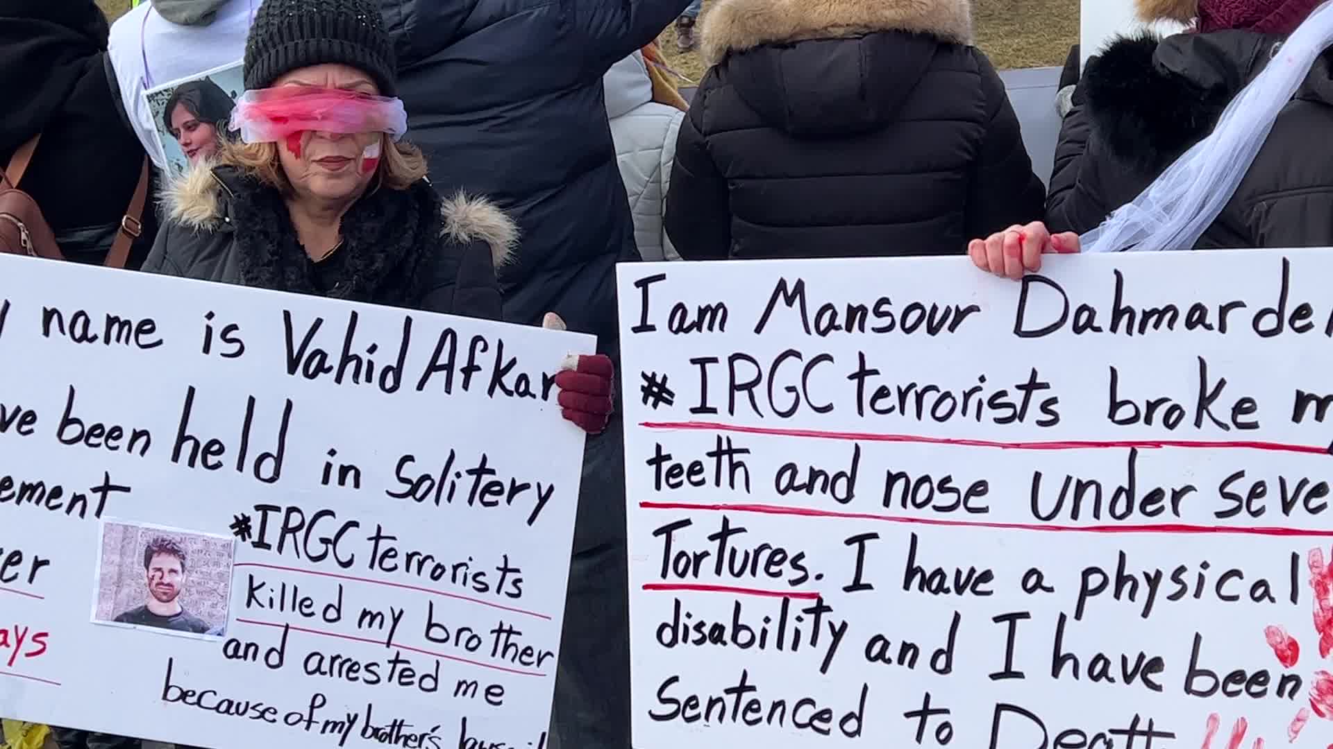 Iranians rally in Canada for freedom in Iran on the anniversary of the Islamic Revolution
