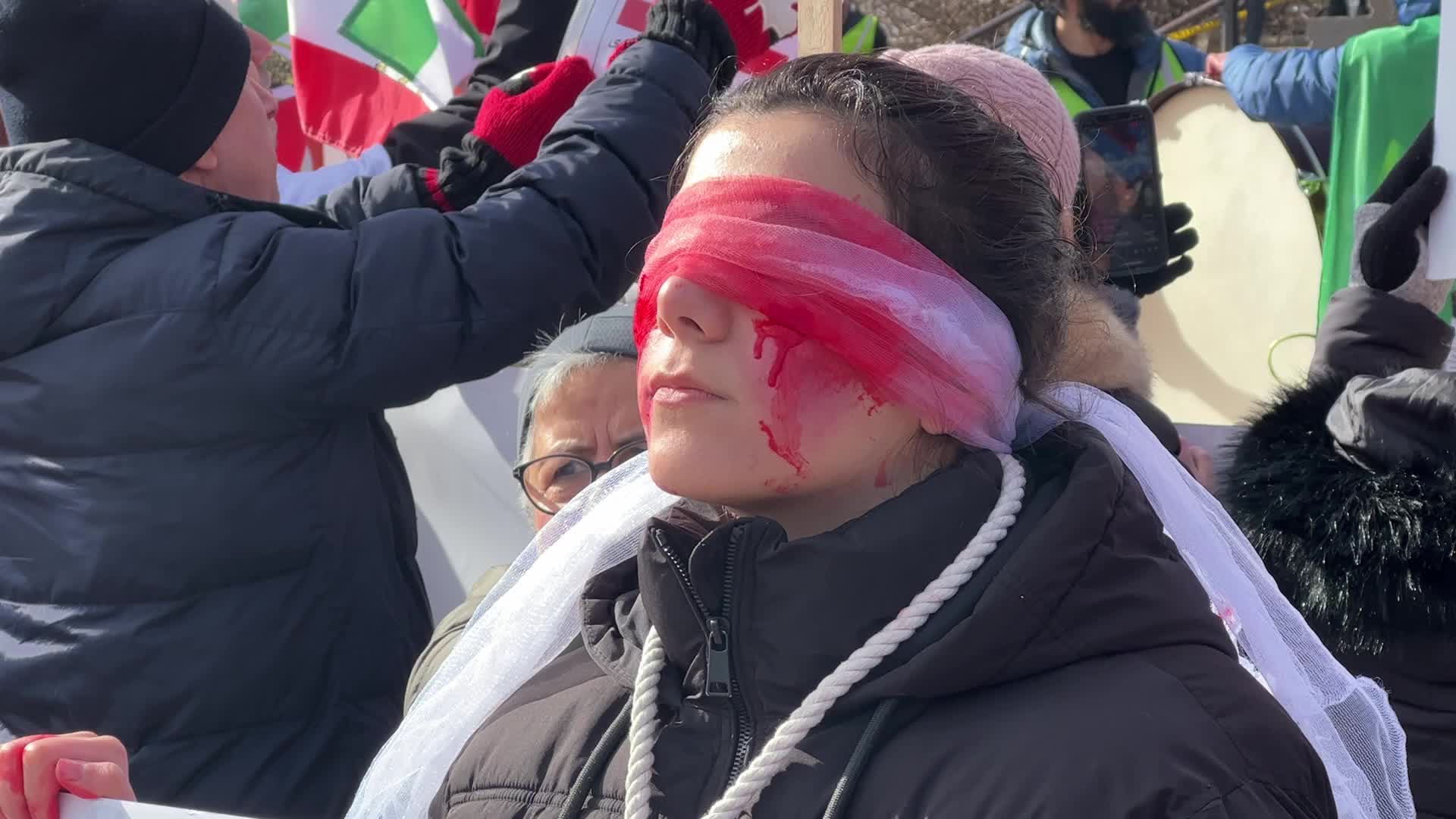 Iranians rally in Canada for freedom in Iran on the anniversary of the Islamic Revolution