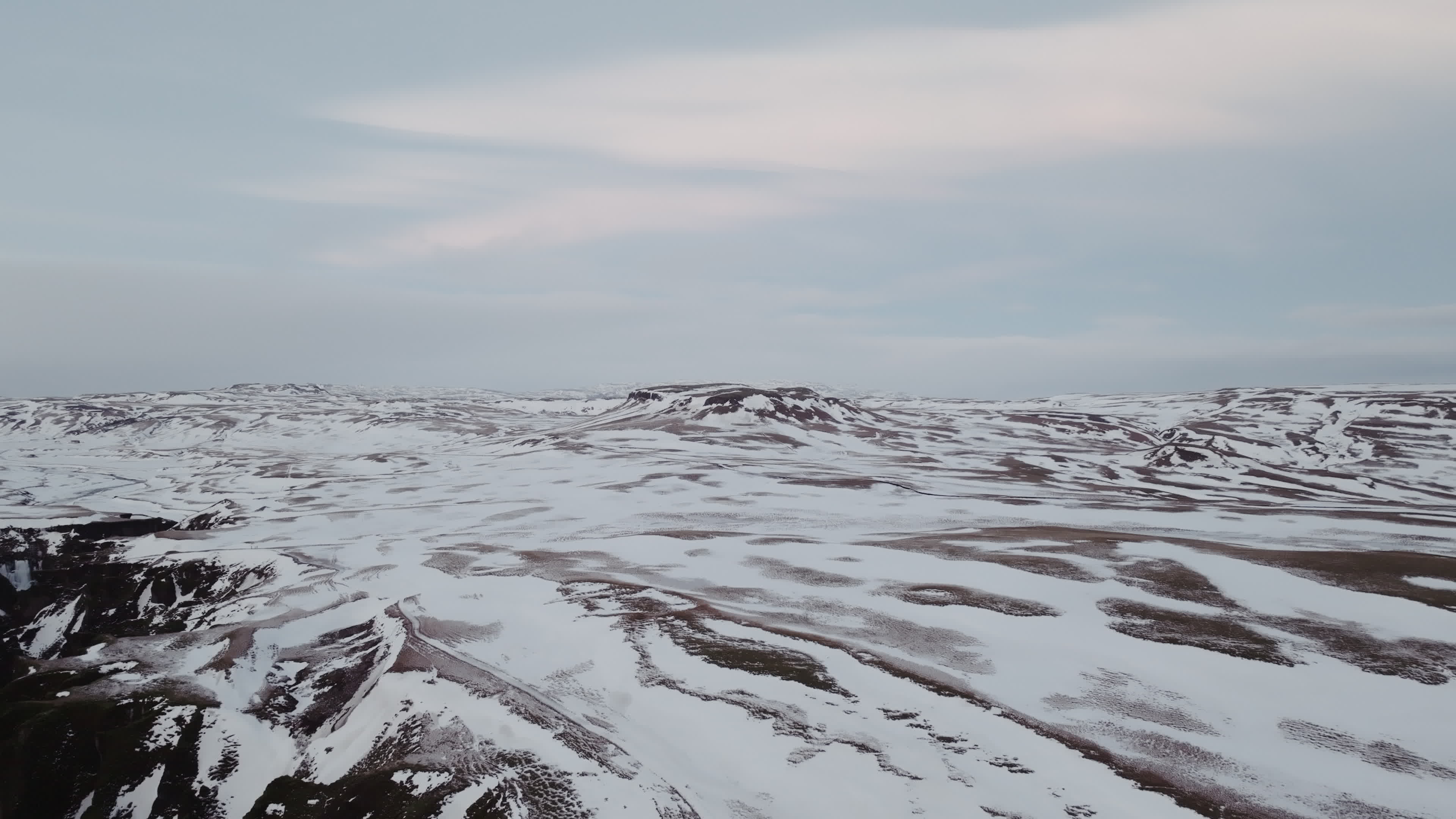 Drone View Of Fjadrargljufur Canyon