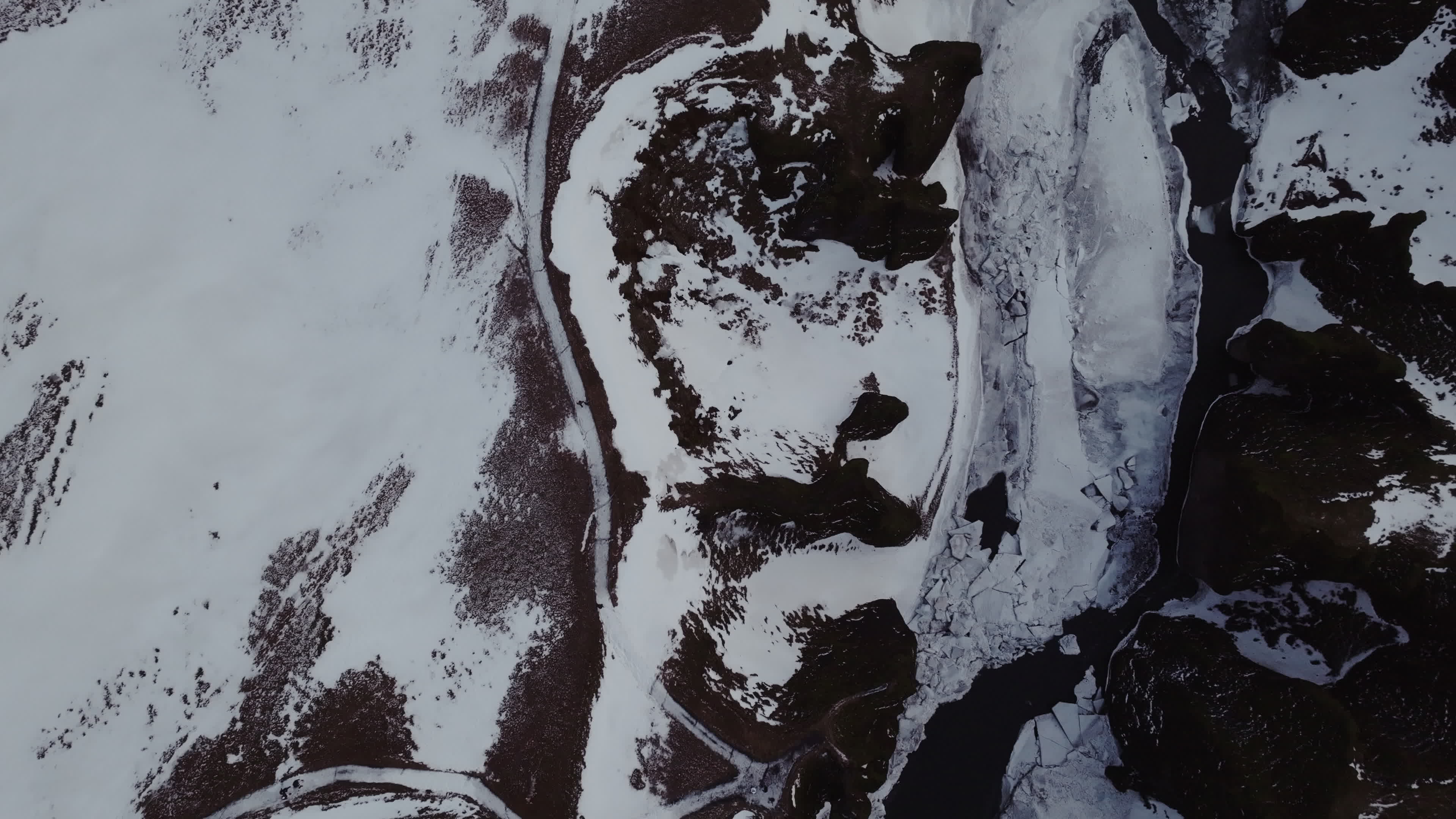 Drone View Of Fjadrargljufur Canyon