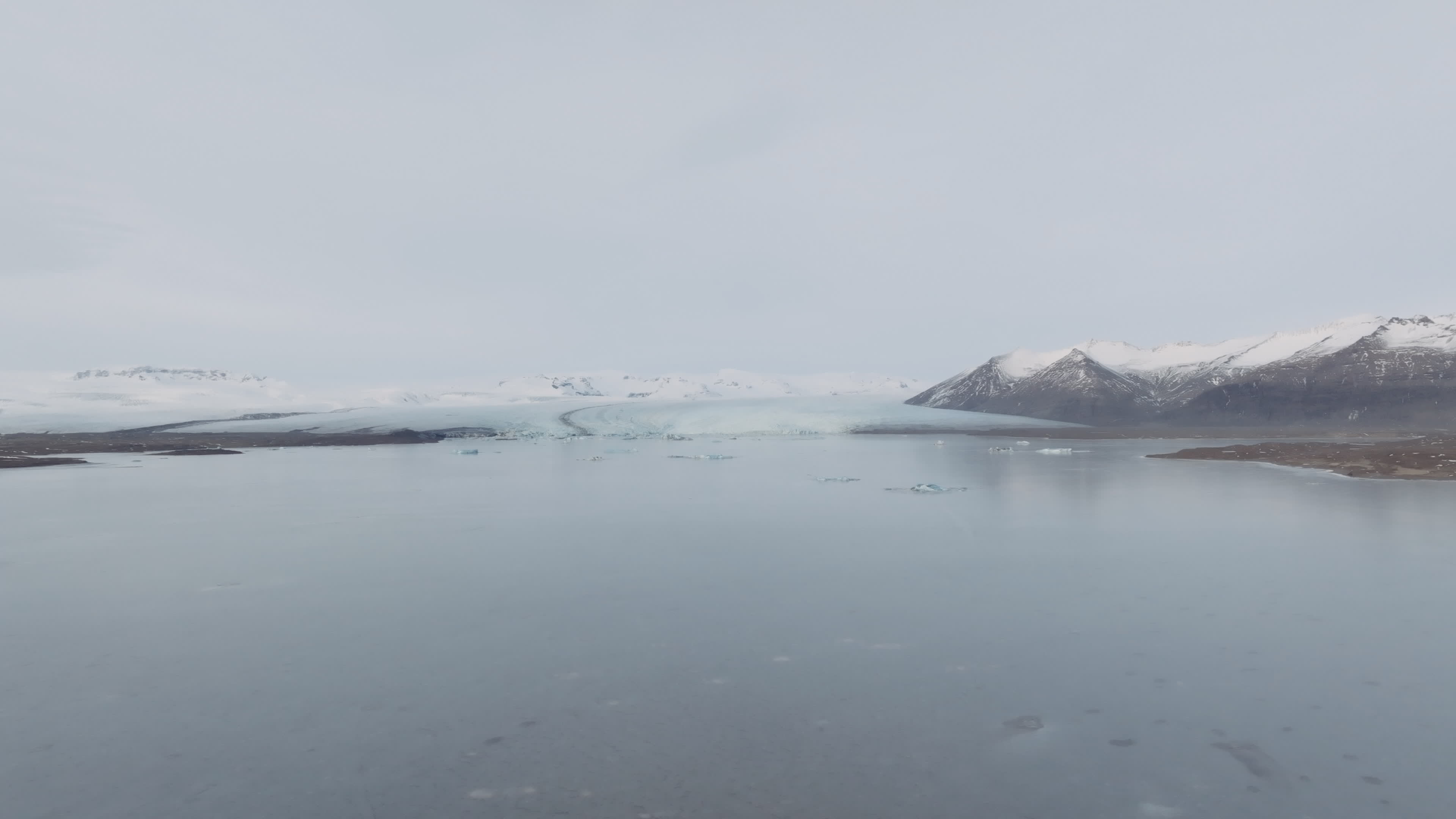 Drone View Of The Vatnajökull Glacier