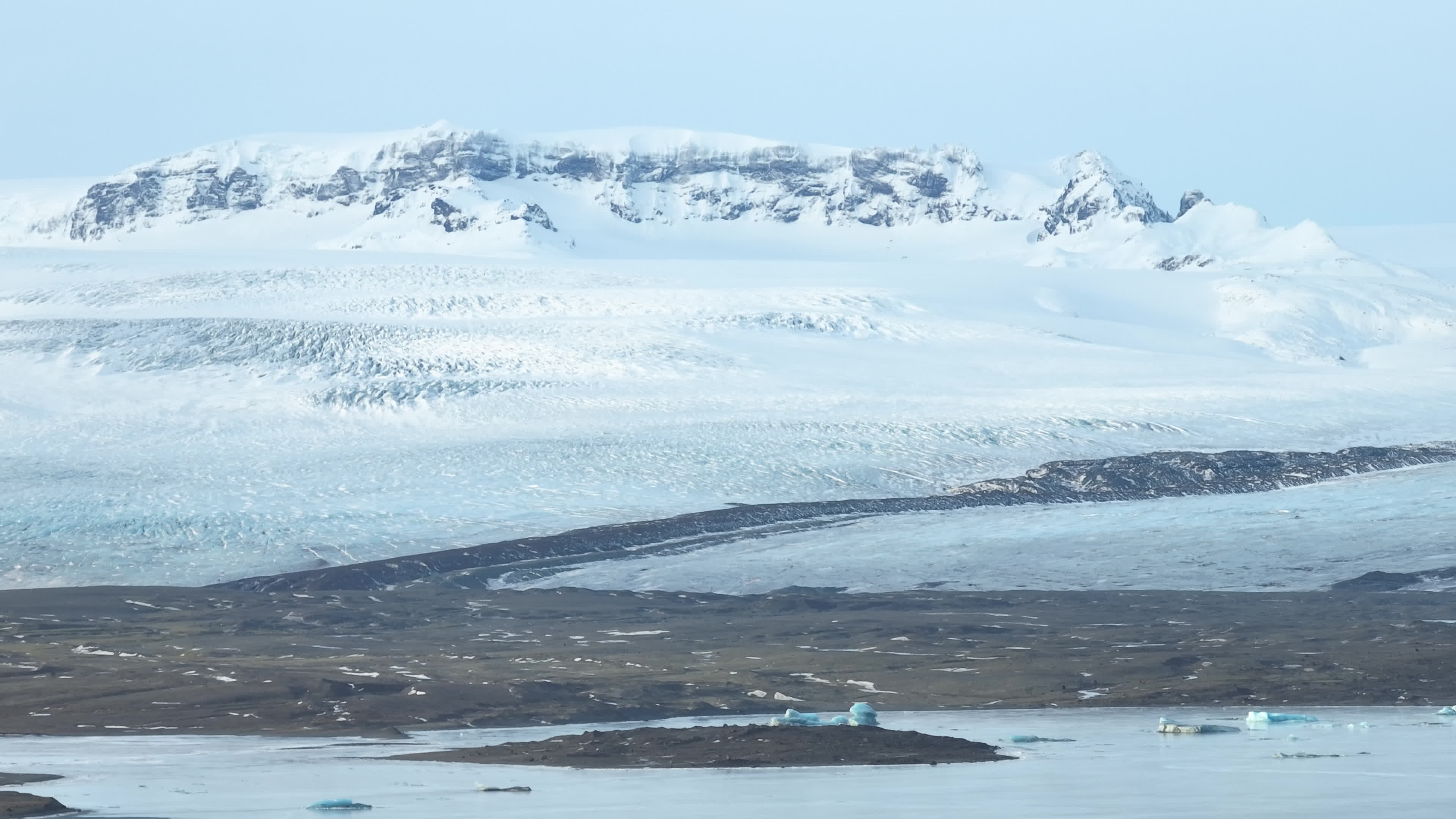 Drone View Of The Vatnajökull Glacier