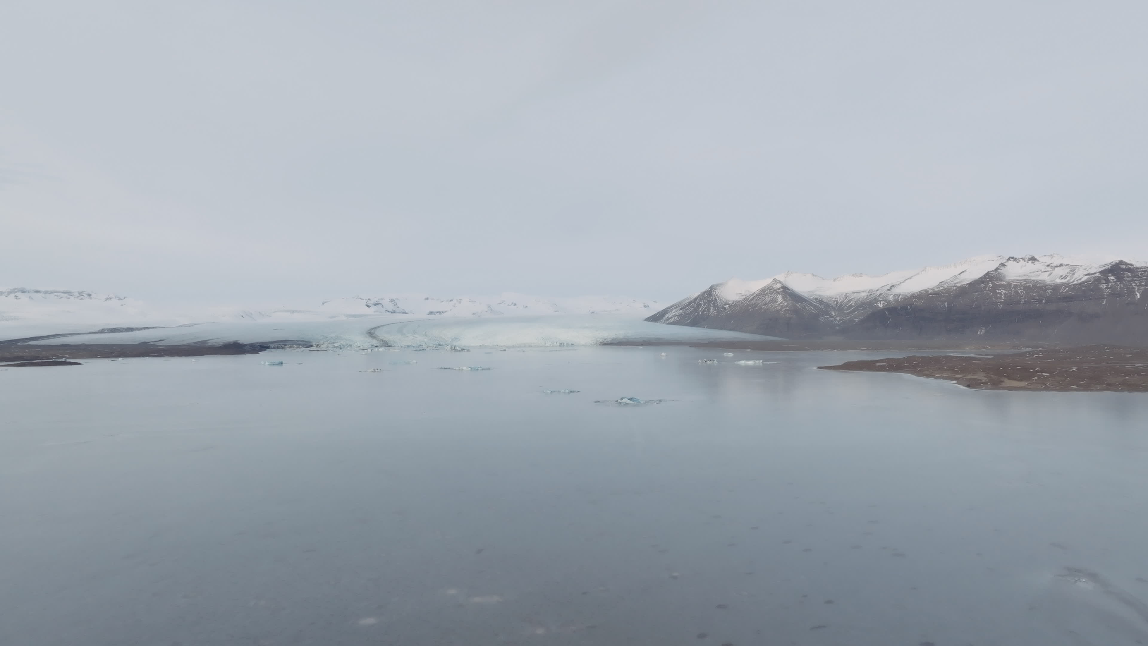 Drone View Of The Vatnajökull Glacier