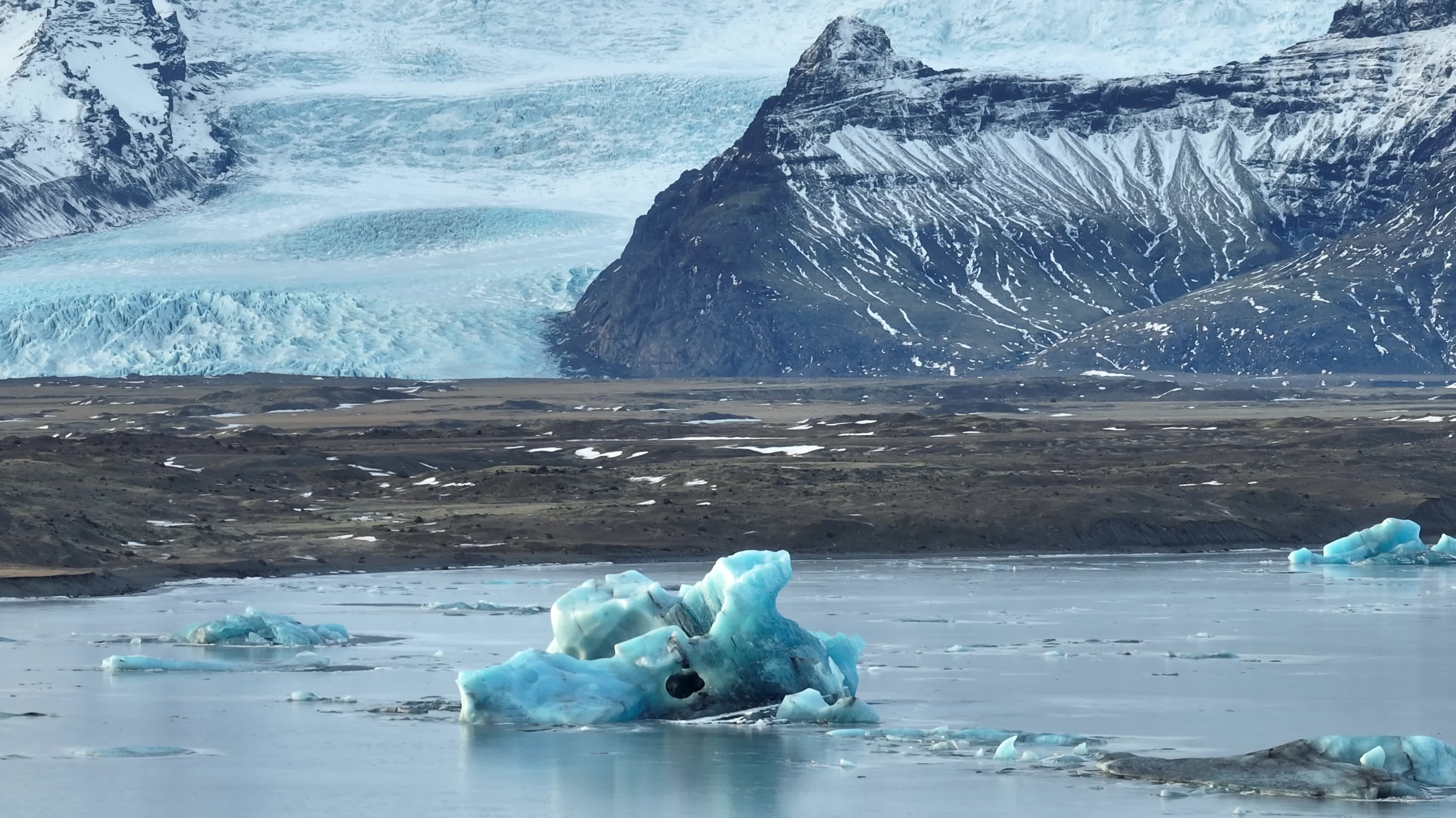 Drone View Of The Vatnajökull Glacier