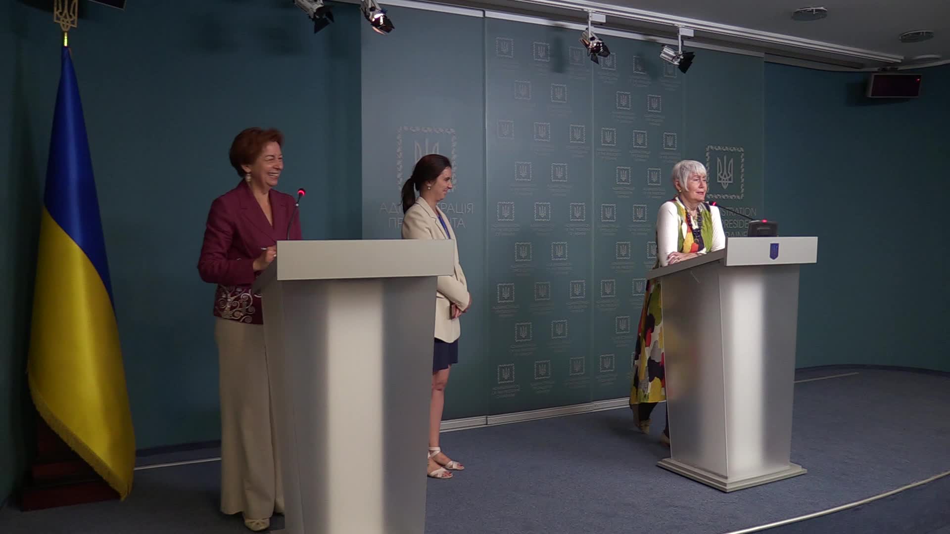 Press conference of president of NATO Parliamentary Assembly Madeleine Moon in Kiev