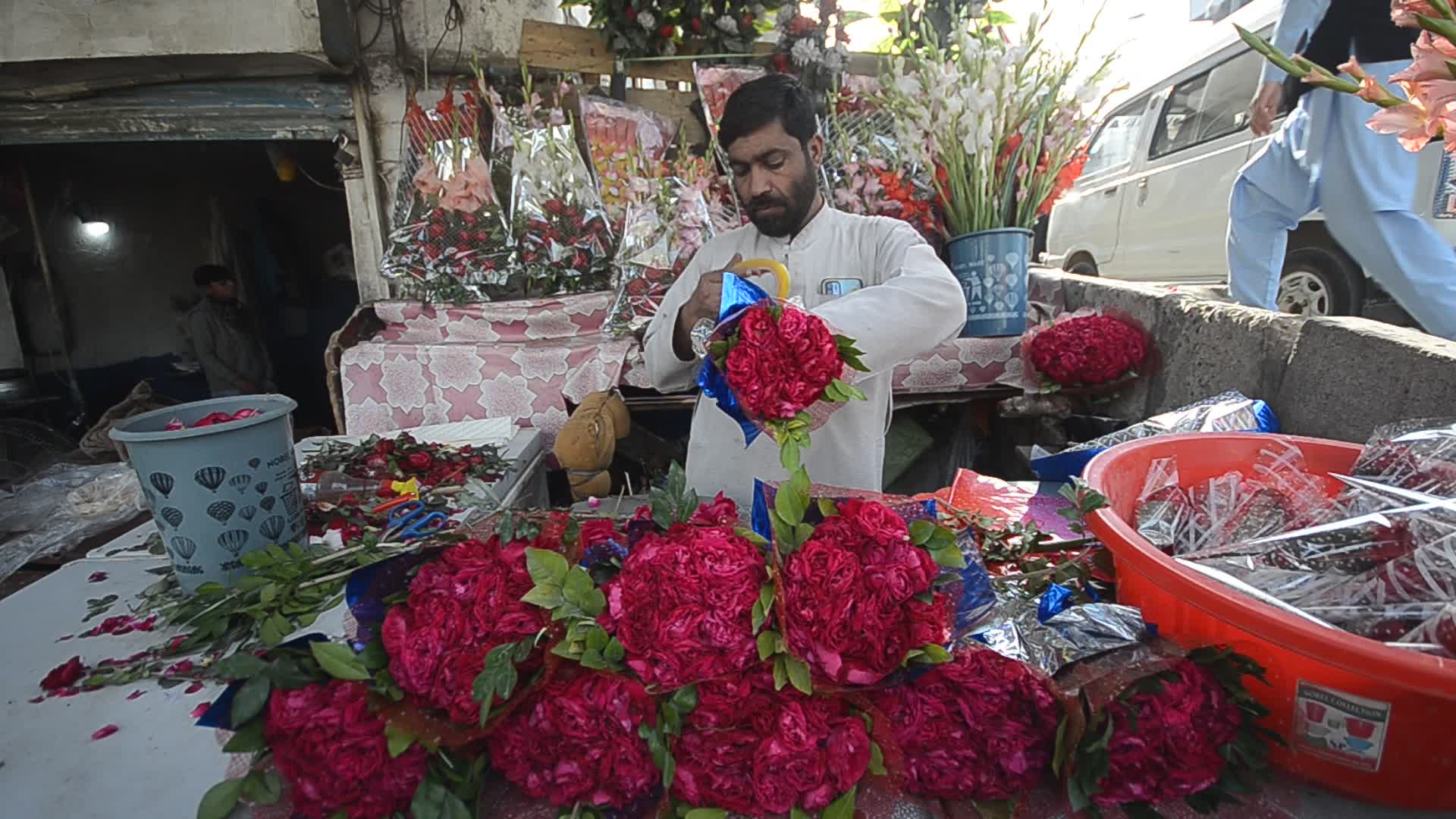 Valentine's day celebration in Peshawar