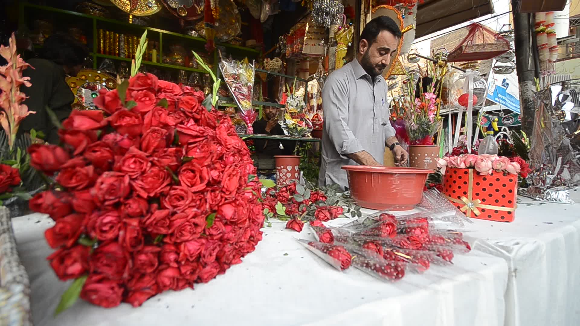 Valentine's day celebration in Peshawar