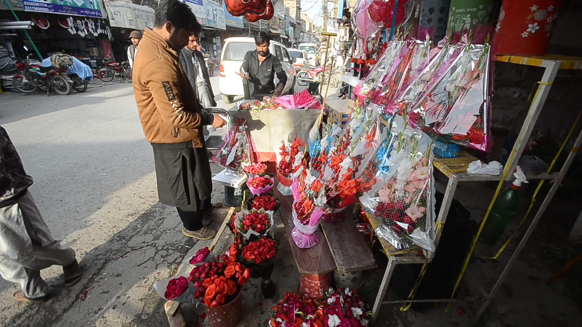 Valentine's day celebration in Peshawar
