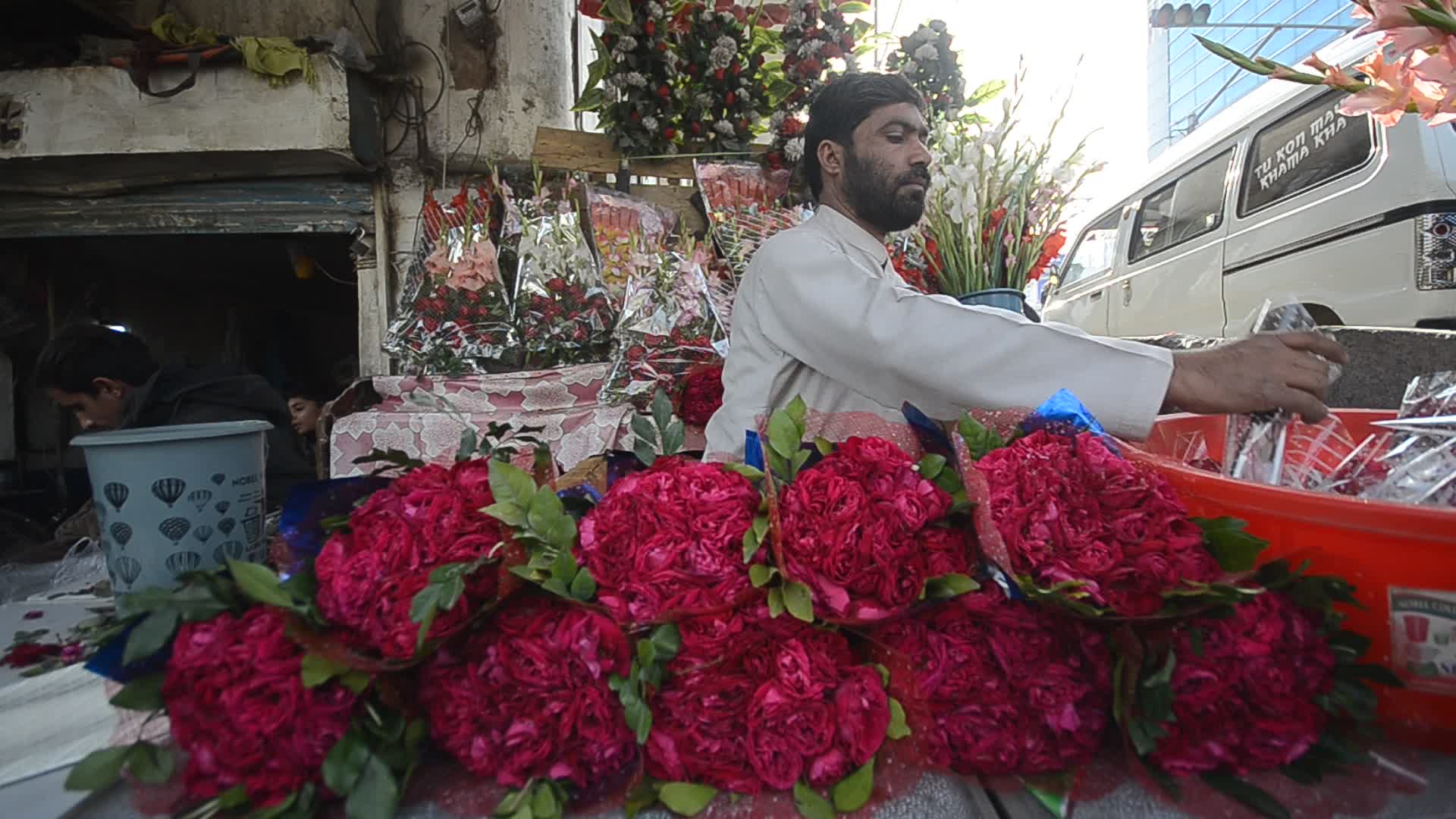 Valentine's day celebration in Peshawar